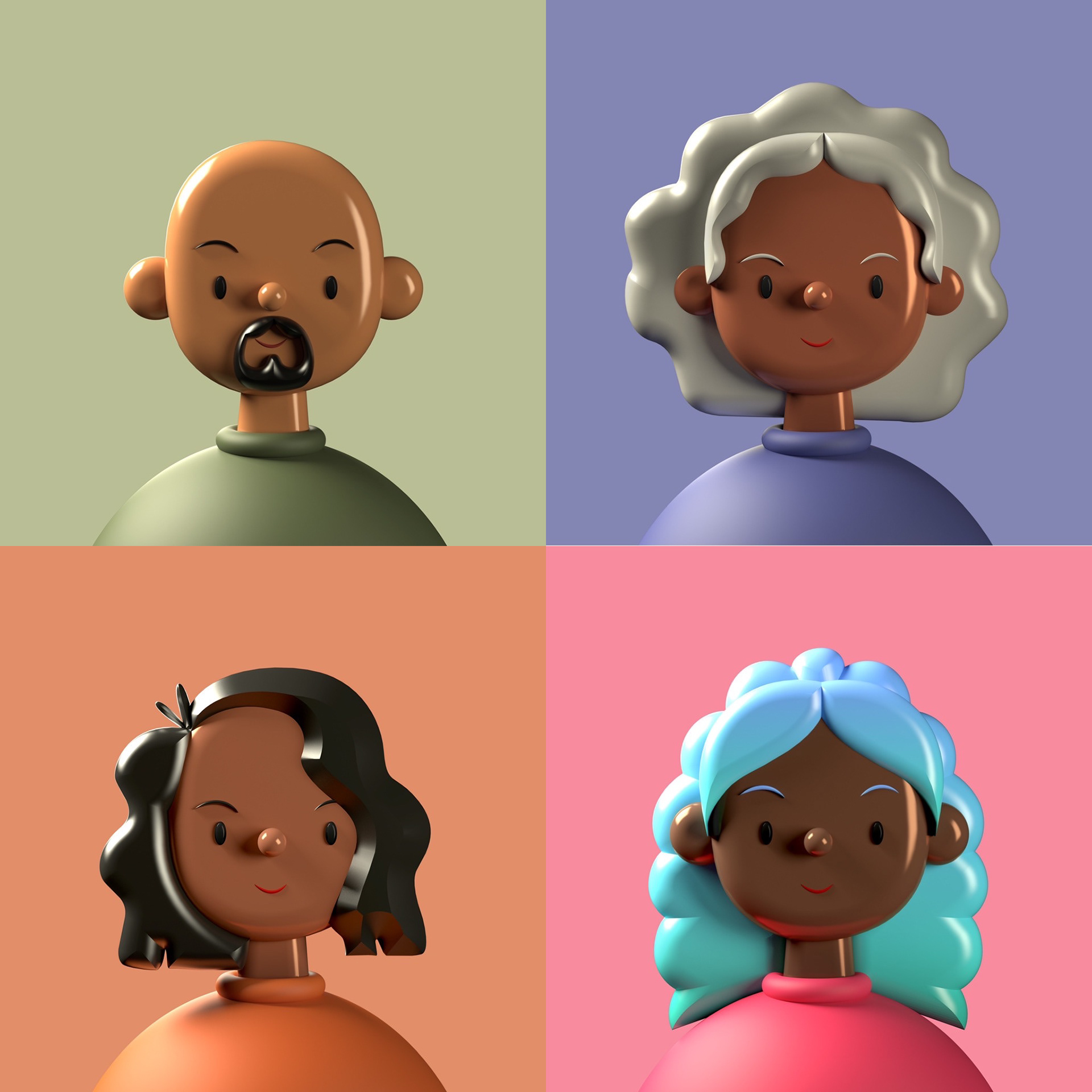 Download 3D Avatar illustrations library