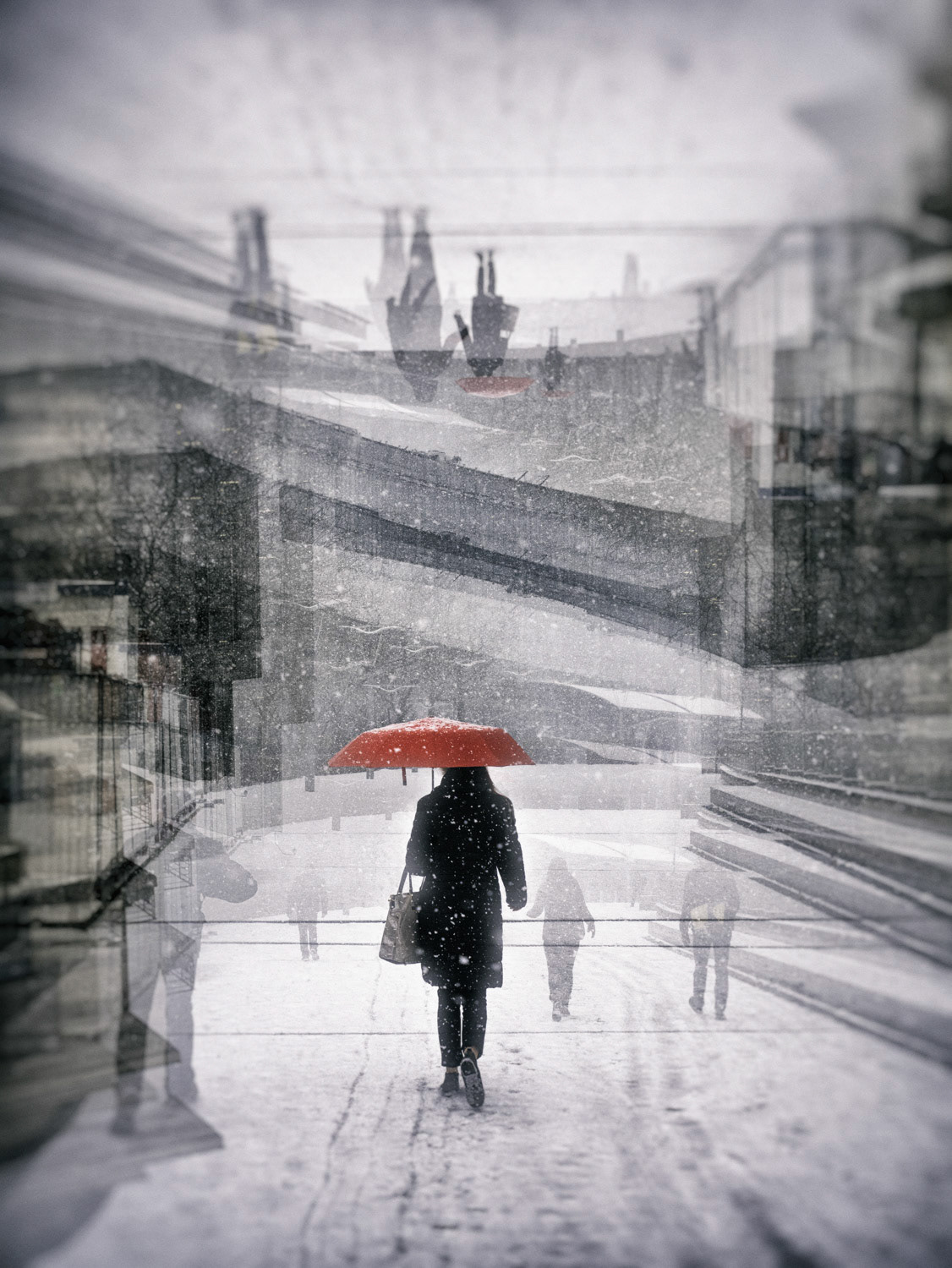 "Snow on Brussels IV" - limited edition of 8
