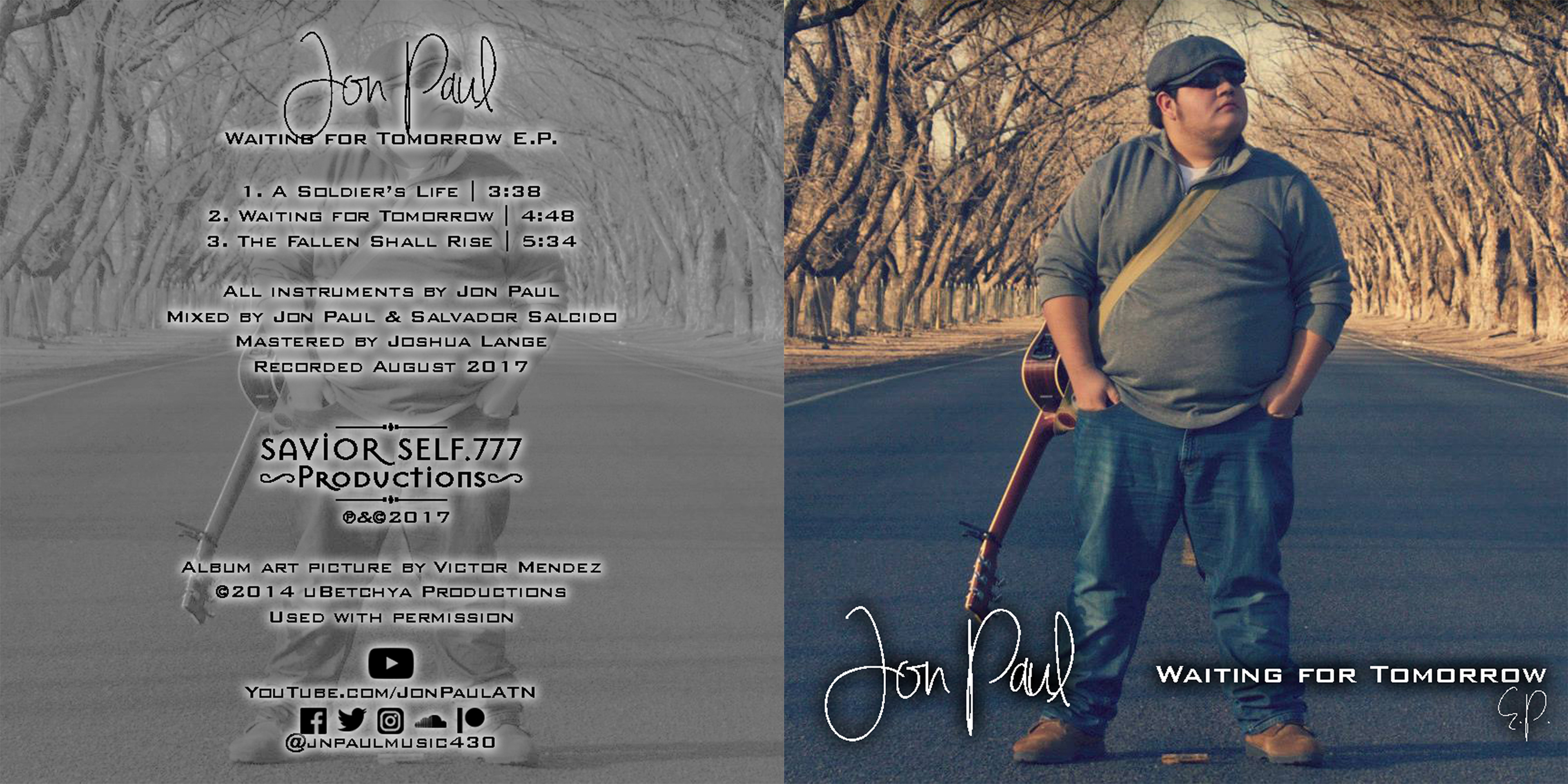 Jon Paul "Waiting for Tomorrow – EP" album art (2017)