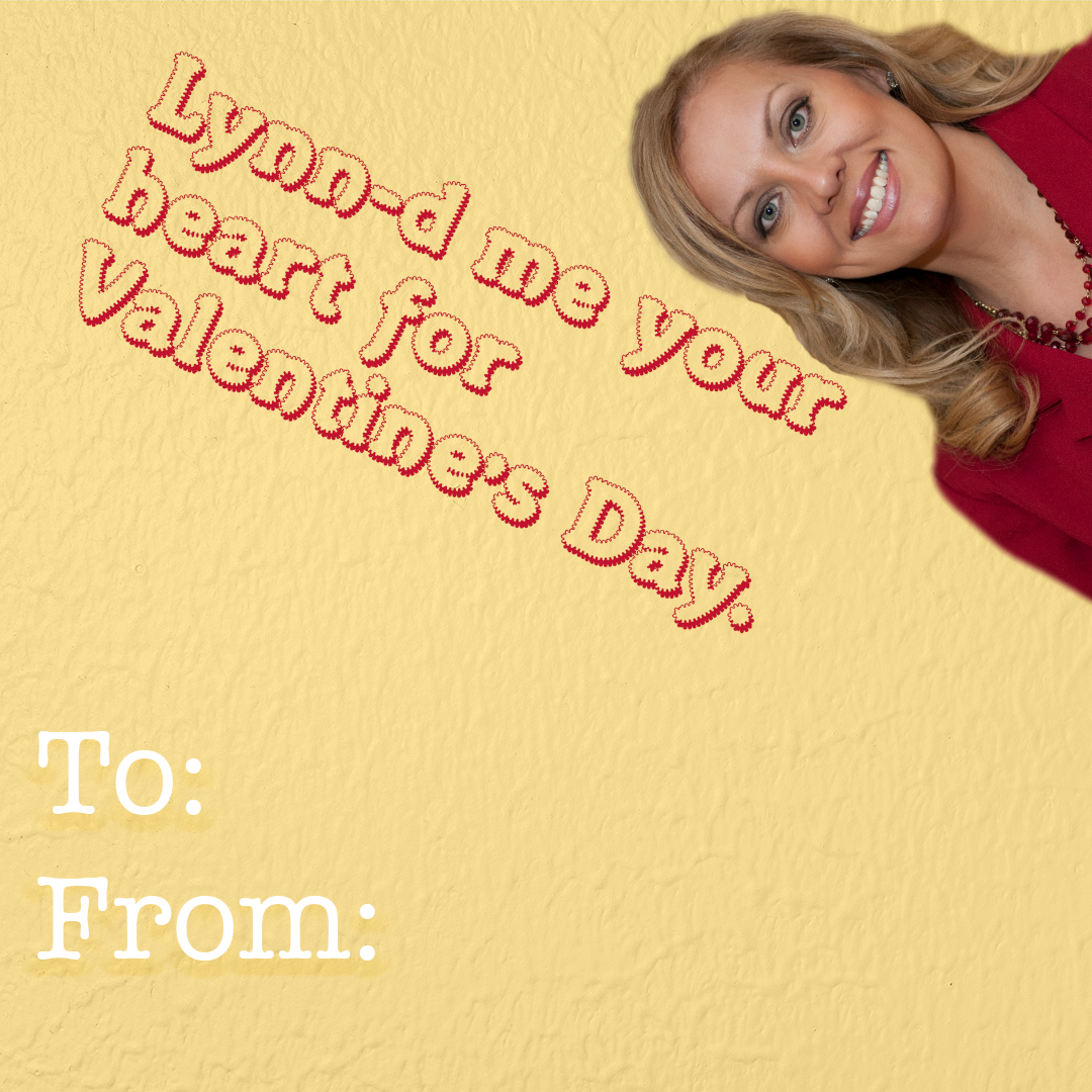 Another one of the mock Valentine's Day cards I made (really just another chance for me to show off my wordplay...)