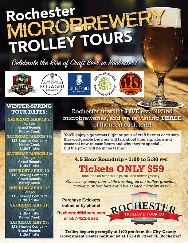 Rochester Trolley Seasonal Tour Flyer