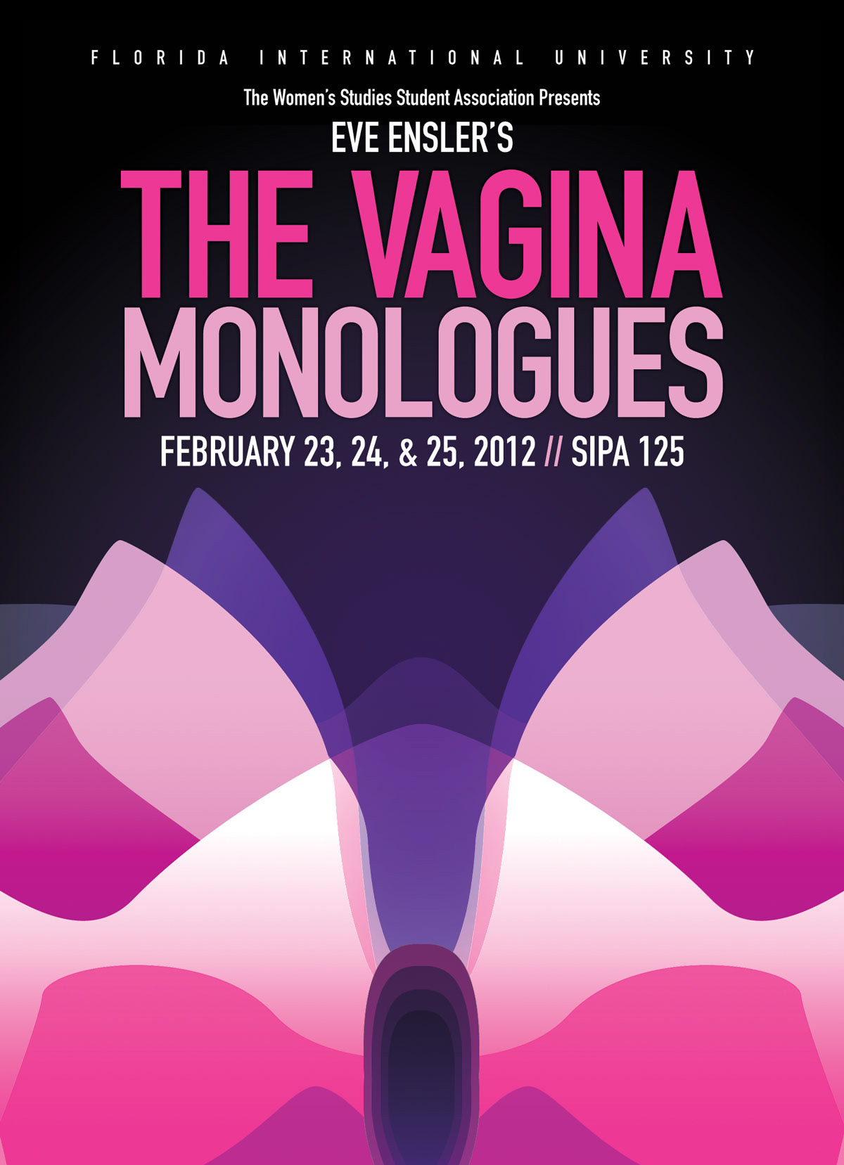 DANNY PLANA - Graphic Designer - Vagina Monologues event flyer