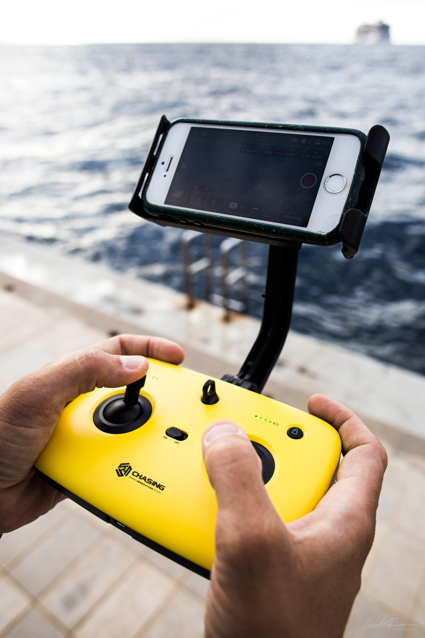 Chasing Underwater Drones