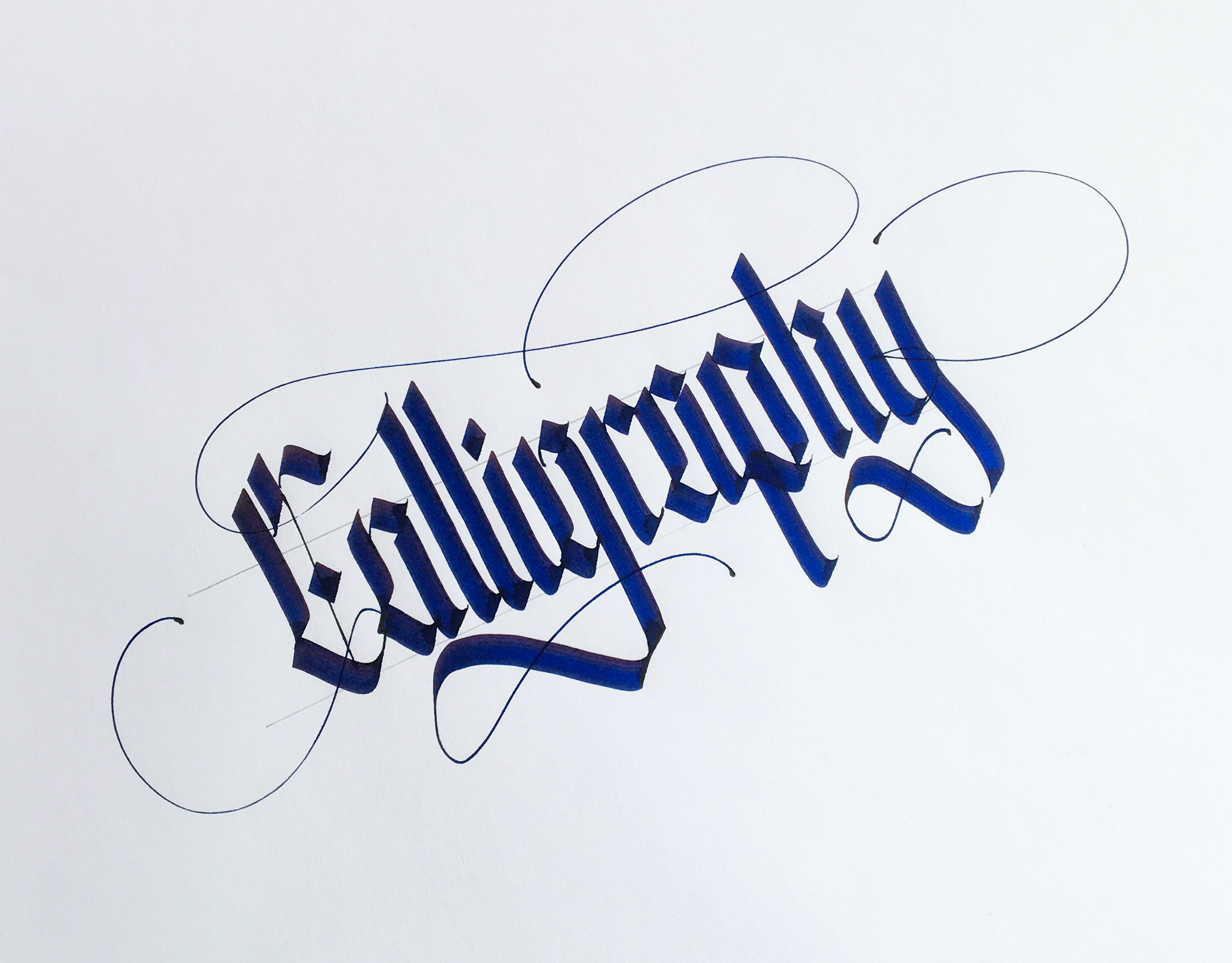 Kevin Bothua | Art Director & Graphic Designer - Calligraphy - Parallel pen