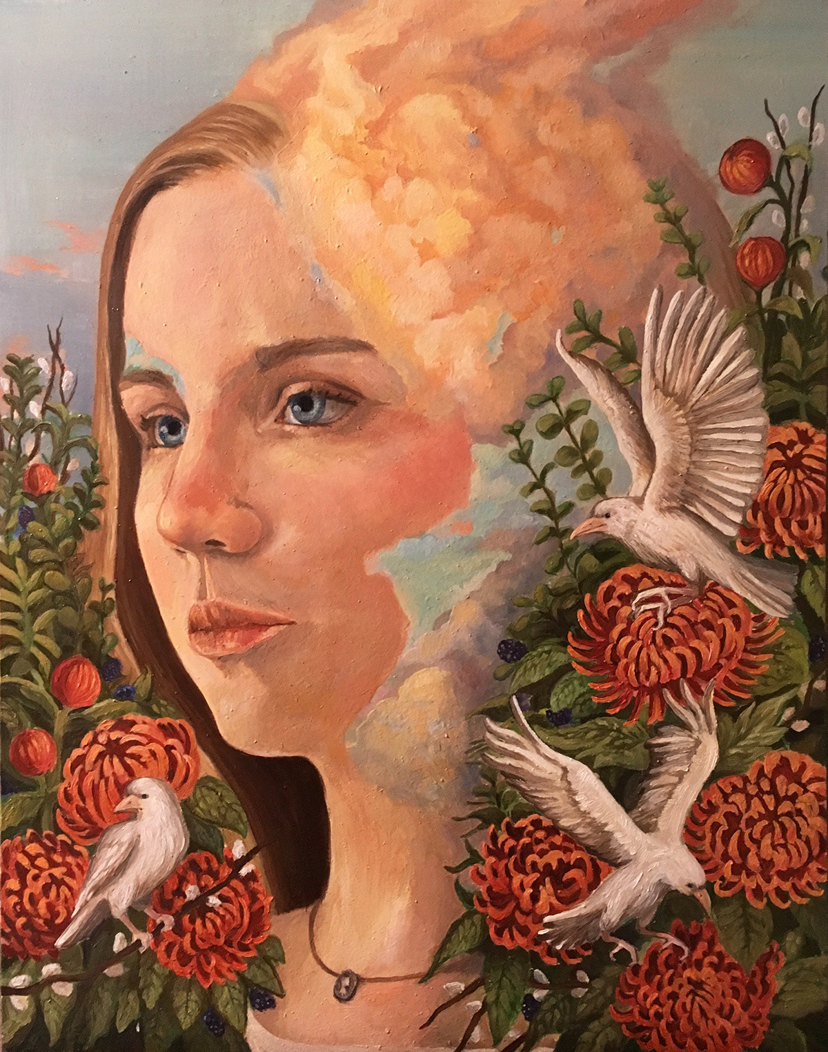 “Dreaming”, oil on Masonite, 11x14 in