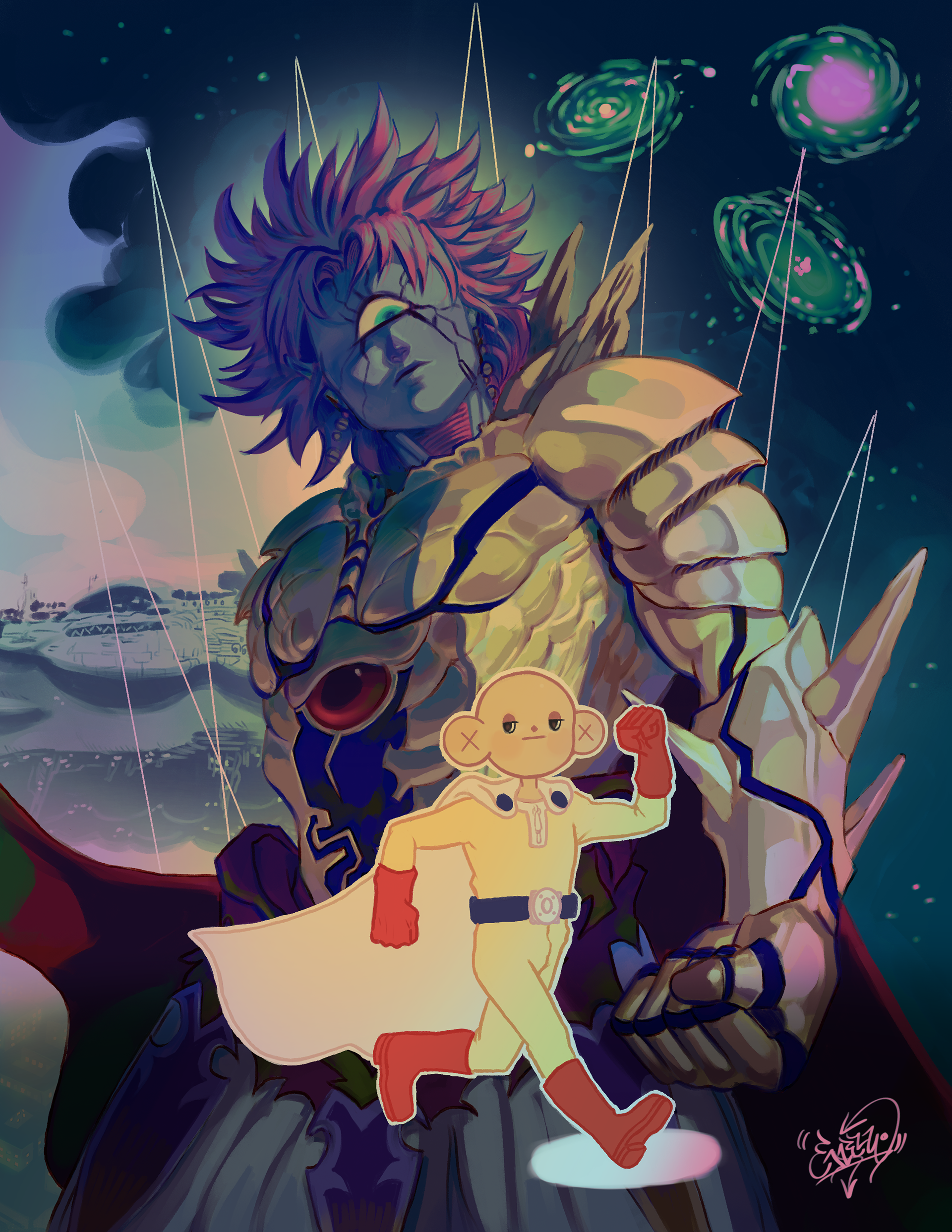 For "Knockout" a One Punch Man FanZine, 2019