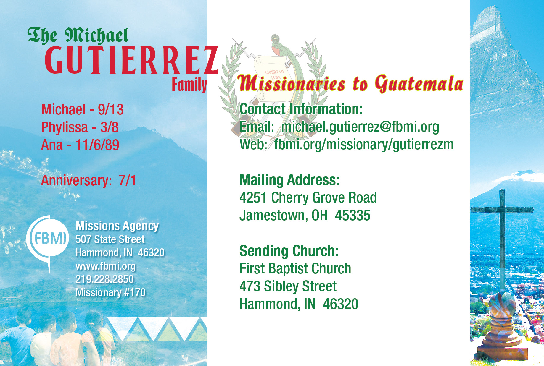 Prayer Card - Back