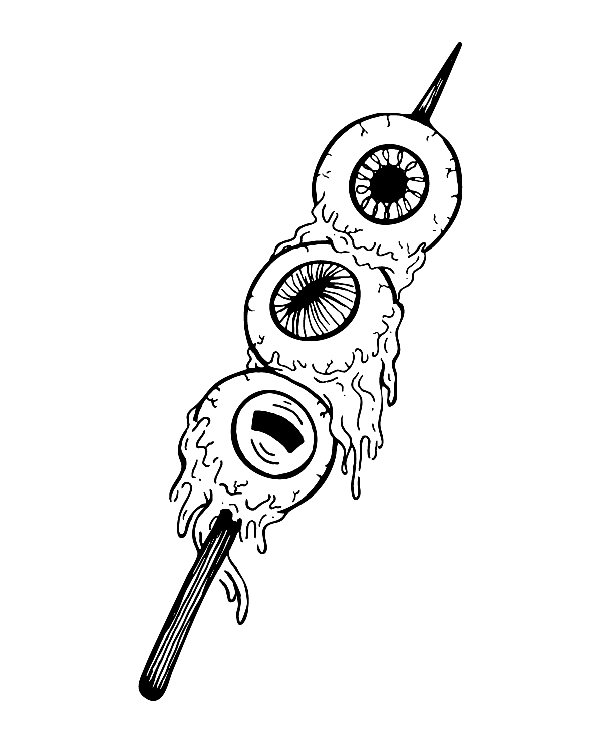 Prompt: Skewered