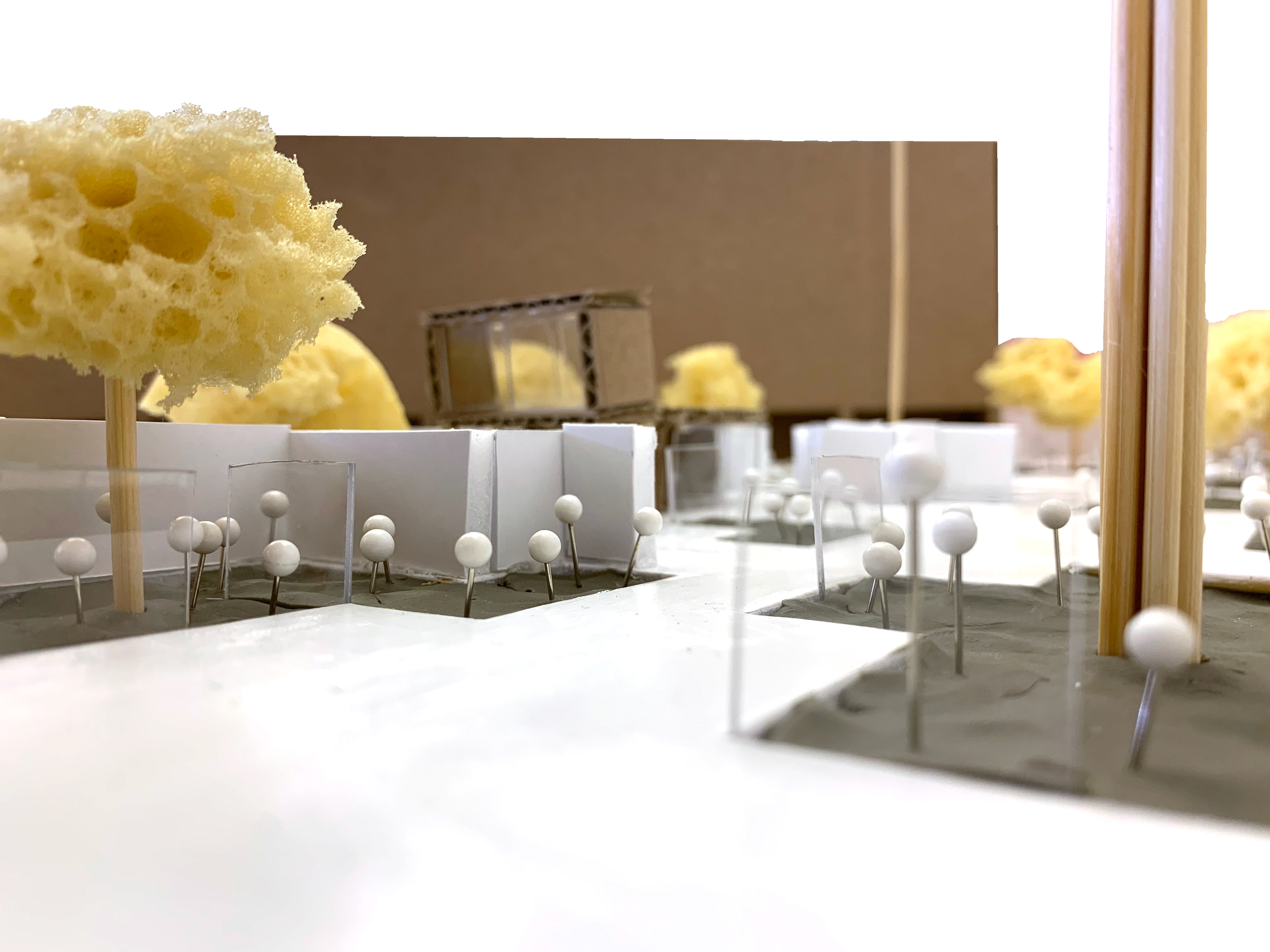 Human-scale perspective photograph of my design model