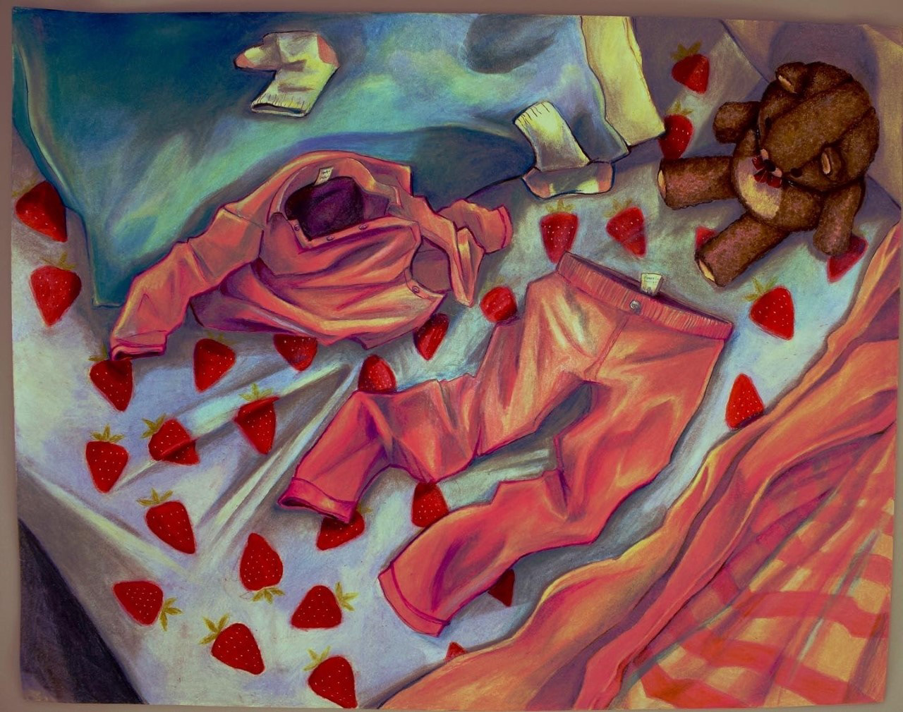 Anelise Fazzaro, Grade 11, Northrop High School. Well what was she wearing?, Drawing & Illustration. john platt, Educator.