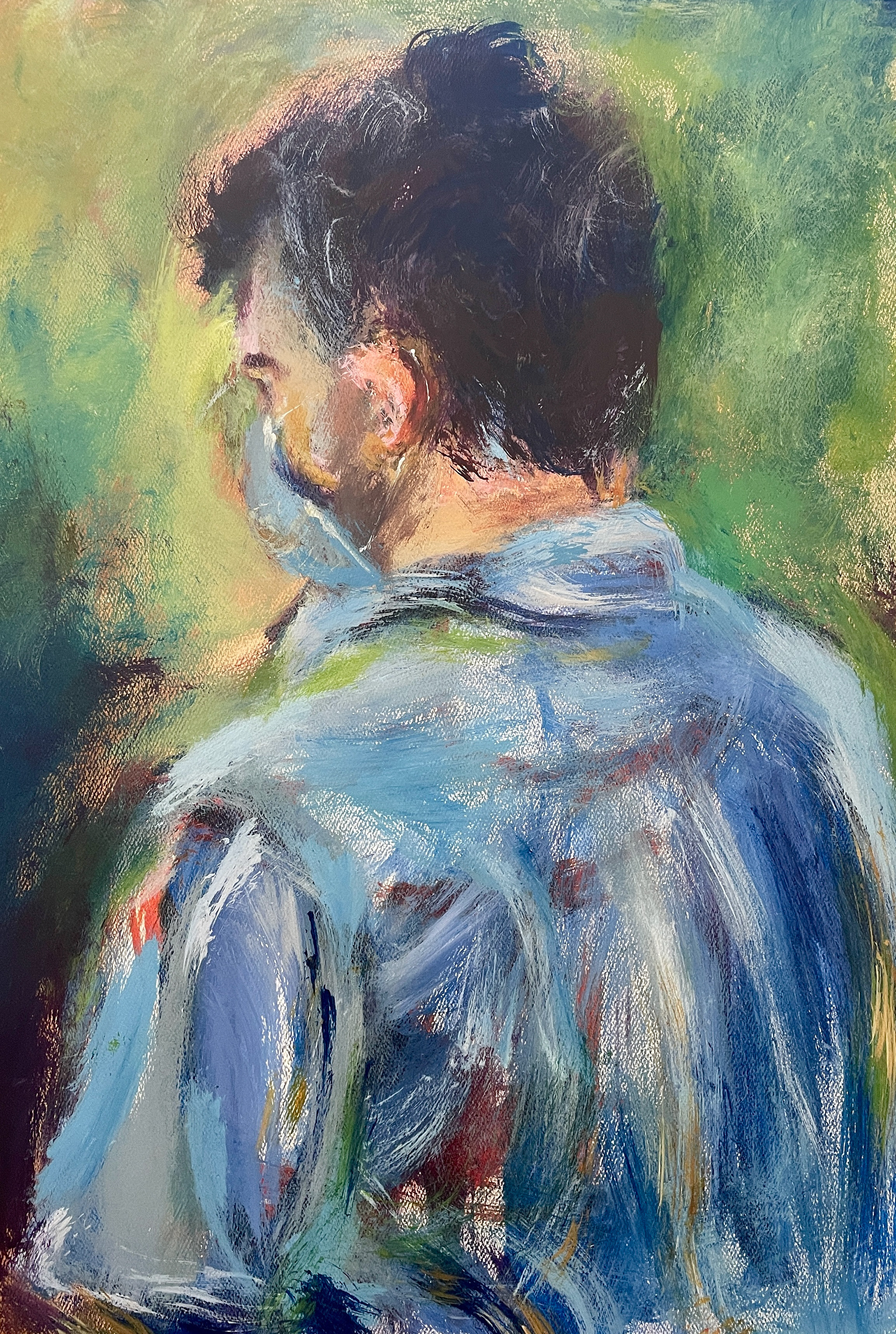 Madeline Phuong, Grade 11, Homestead High School. Masked, Painting. Sarah Jones, Educator.