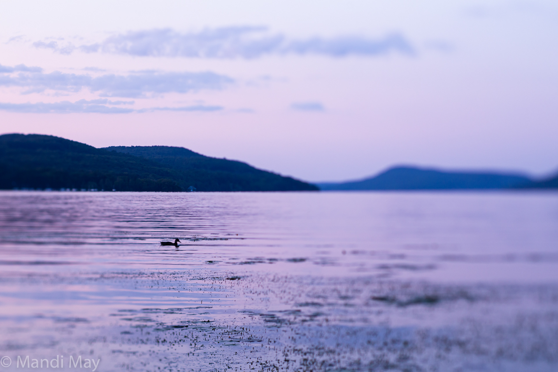 Sunset at Otsego Lake