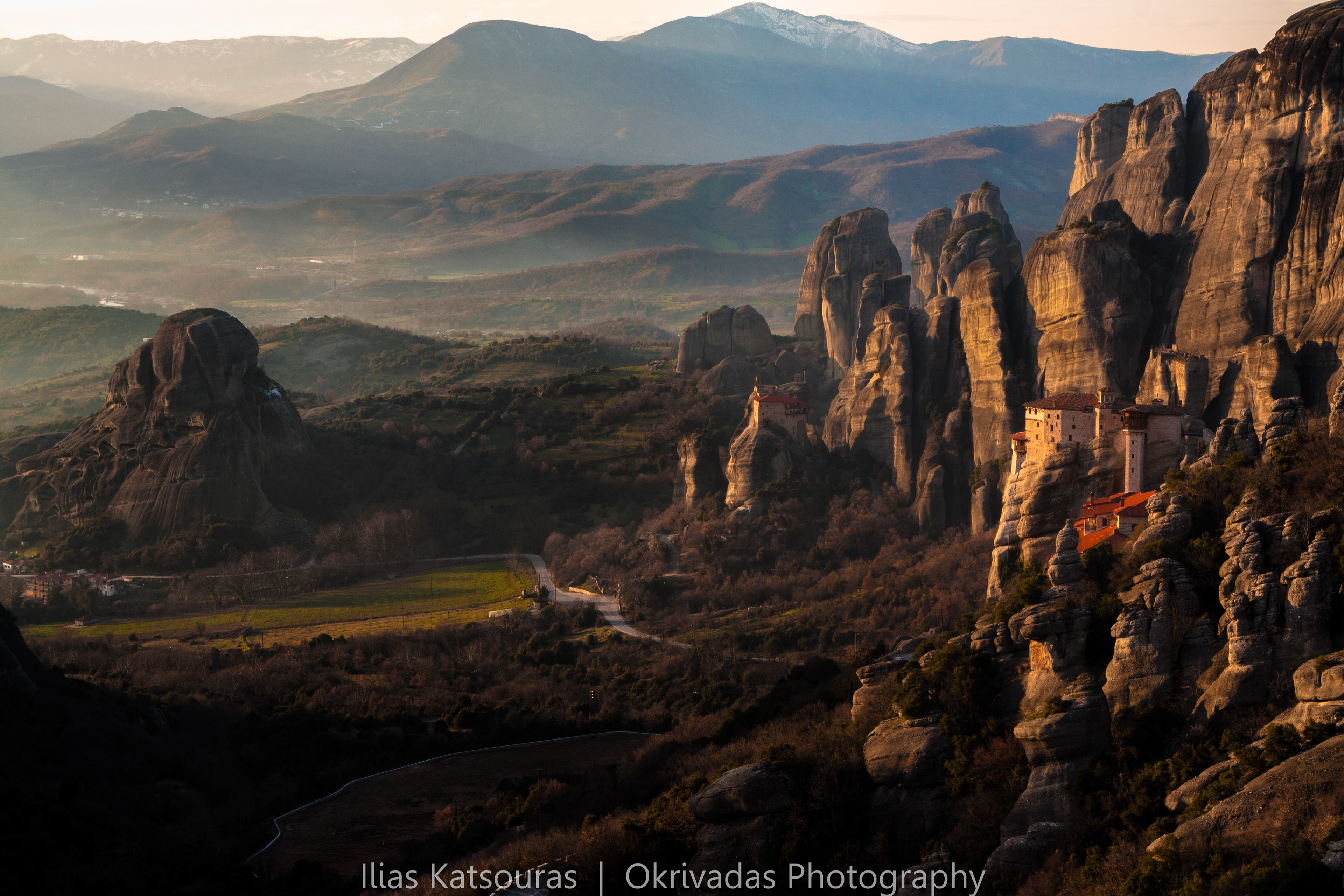 meteora sunset μετέωρα ηλιοβασίλεμα