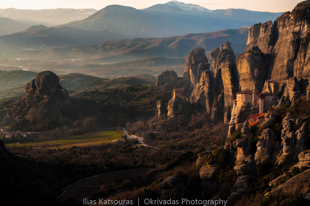 meteora sunset μετέωρα ηλιοβασίλεμα