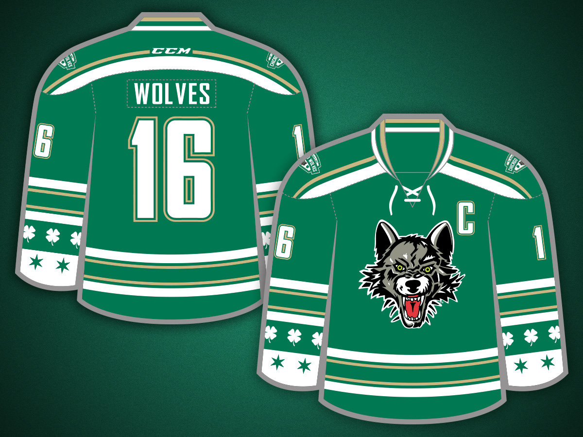 Troy Mueller Chicago Wolves 201516 Commemorative Jerseys