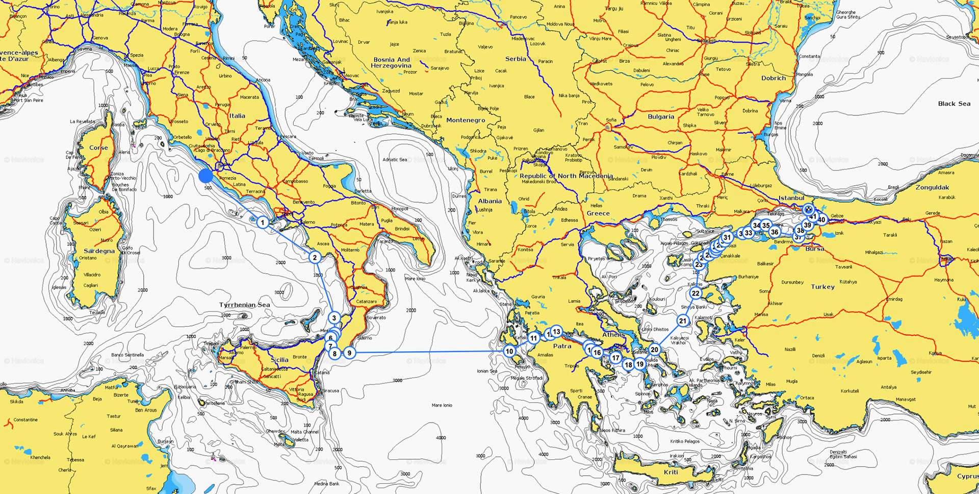 Transfer of “D.P. Monitor” a Tugboat, from Fiumicino Italy, to Istanbul Turkey. Total sailing of 1200 nm. Transfer planned and performed by RCN.