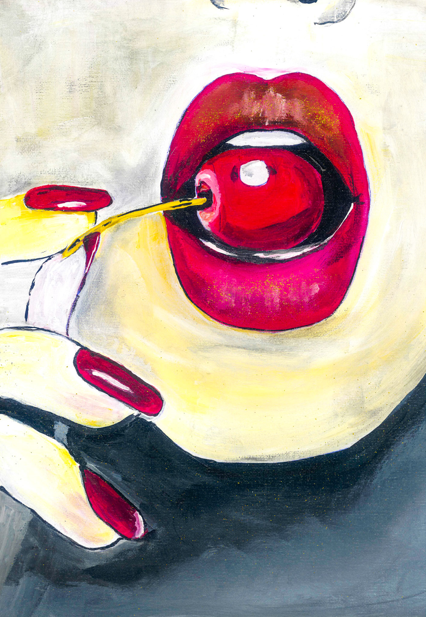 Mon Cherie - Frank Xavier 2020 | Originalgemaelde ! Acrly auf Leinwand | 30 mal 40 cm