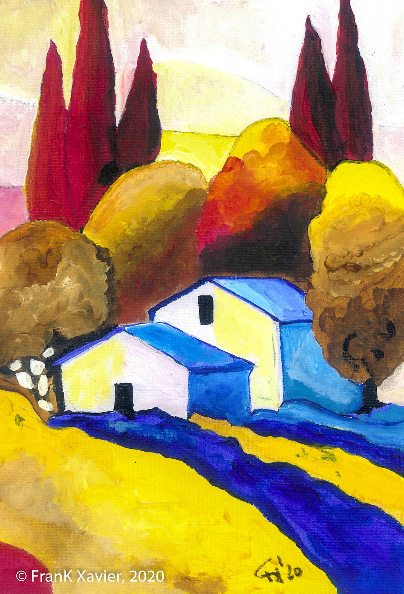 Sizilia | Frank Xavier Original | Acryl auf Leinwand | Größe 30 mal 40 cm