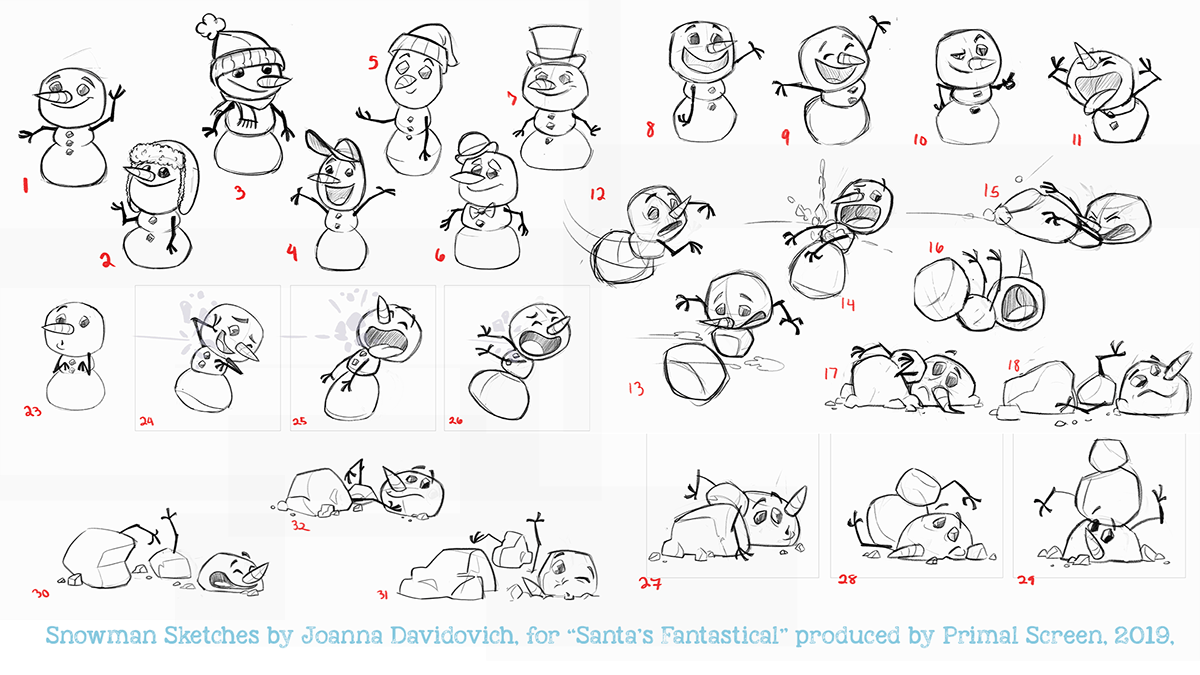 Joanna Davidovich: Animation Artist - Character Designs