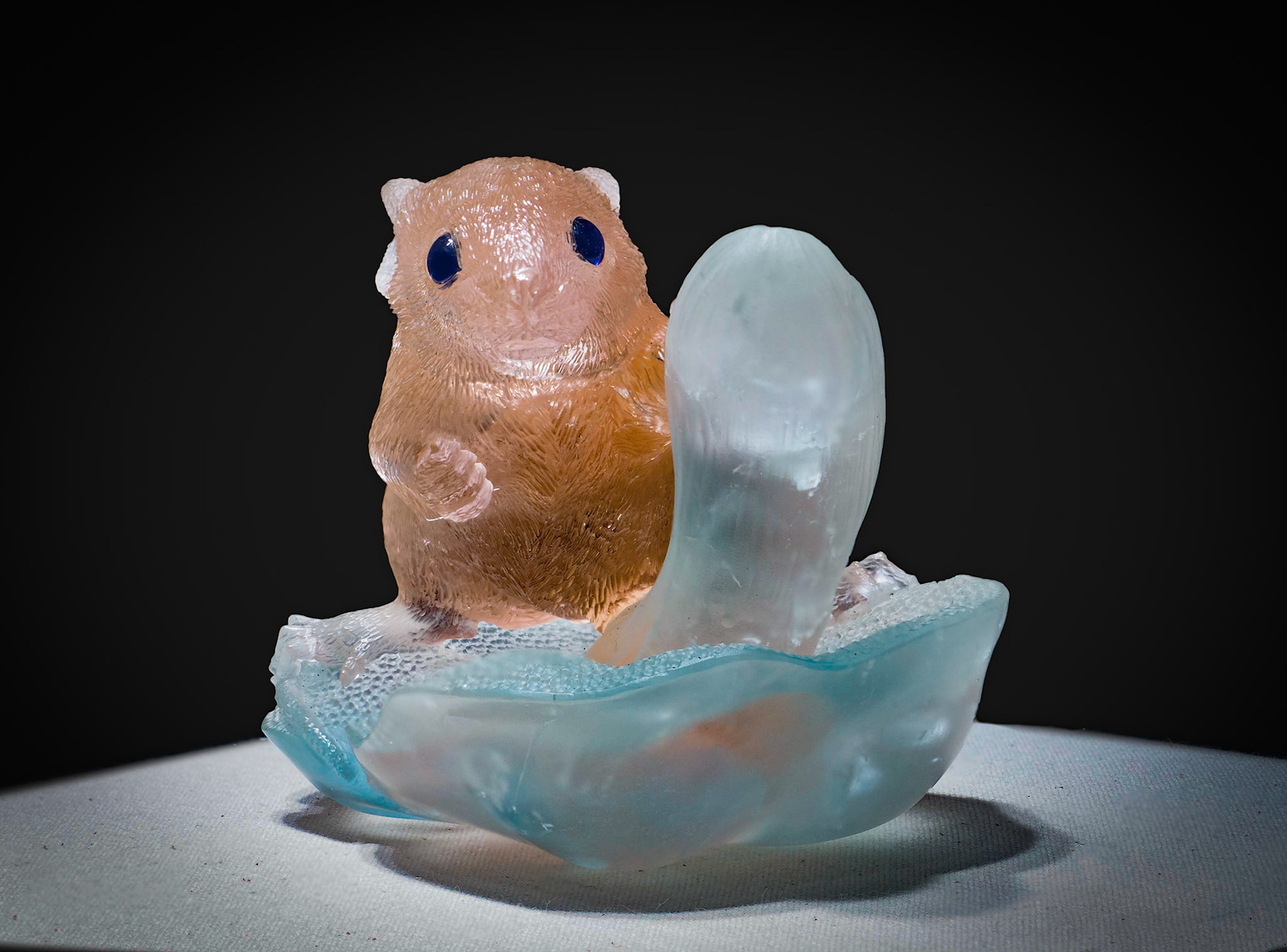 Moganite and Aquamarine - Minas Gerais. Brazil