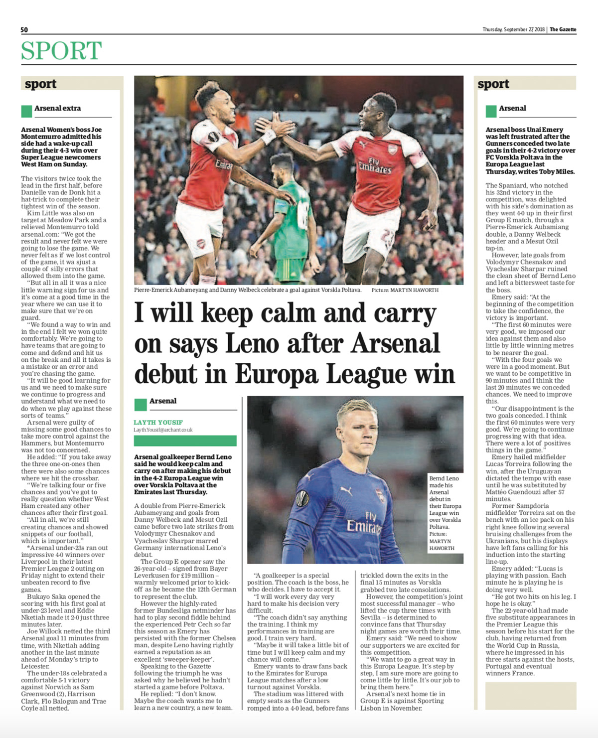  Islington Gazette - 27 SEP 2019