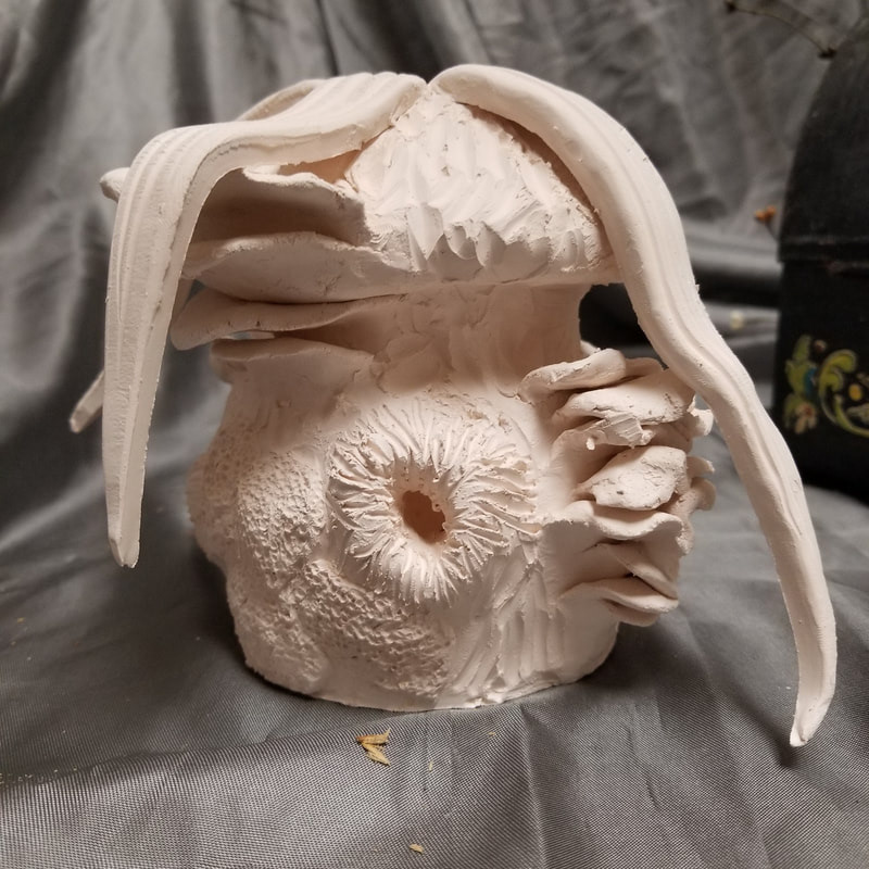 "Jungle" | 8" x 4" x 4" | Clay