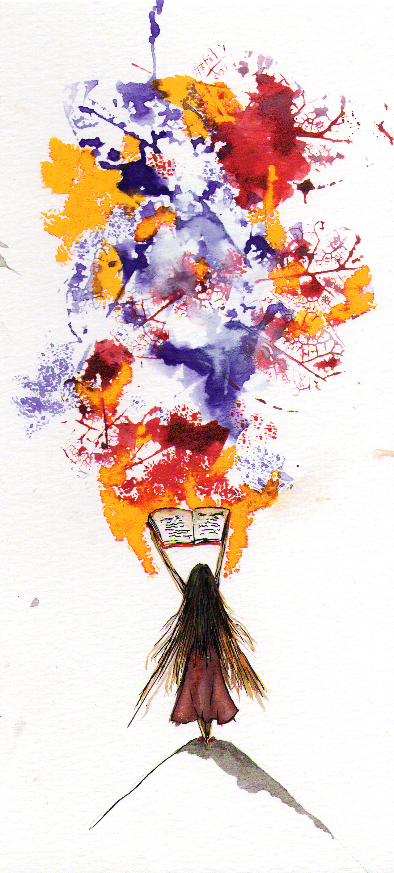 VENDIDO - Mundo 01 - 11 x 24 cm - Gouache sobre papel - 35€