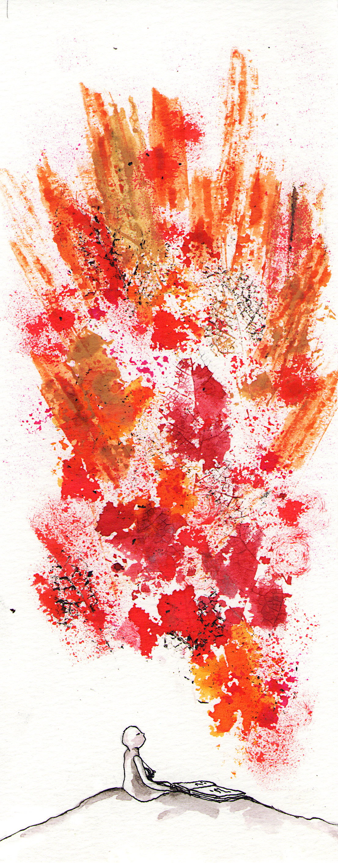 Mundo 02 - 9,5 x 24 cm - Gouache sobre papel - 35€