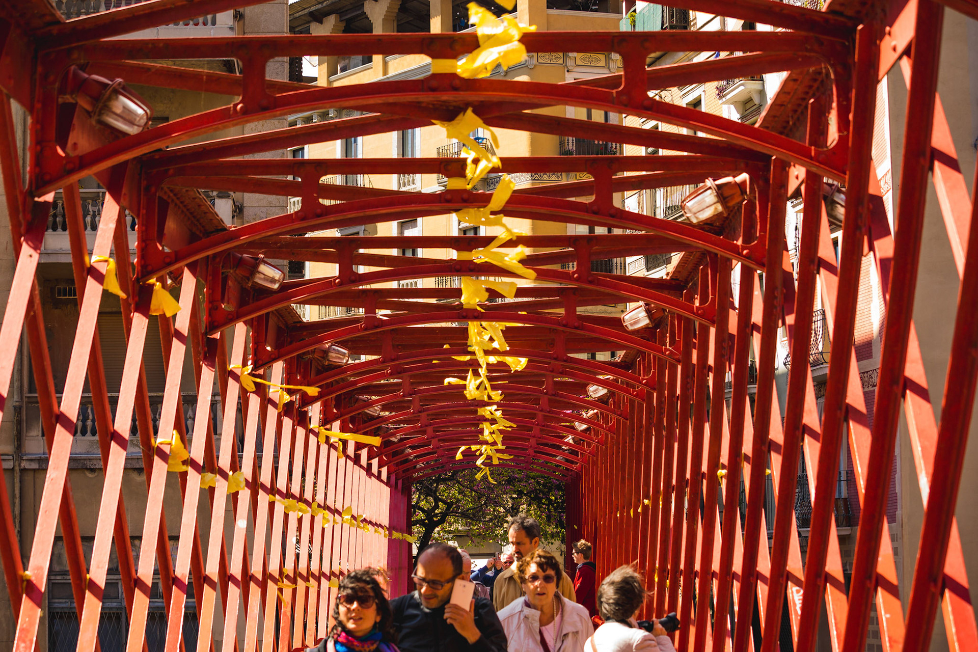 Visit Girona, Spain. Red Bridge.
