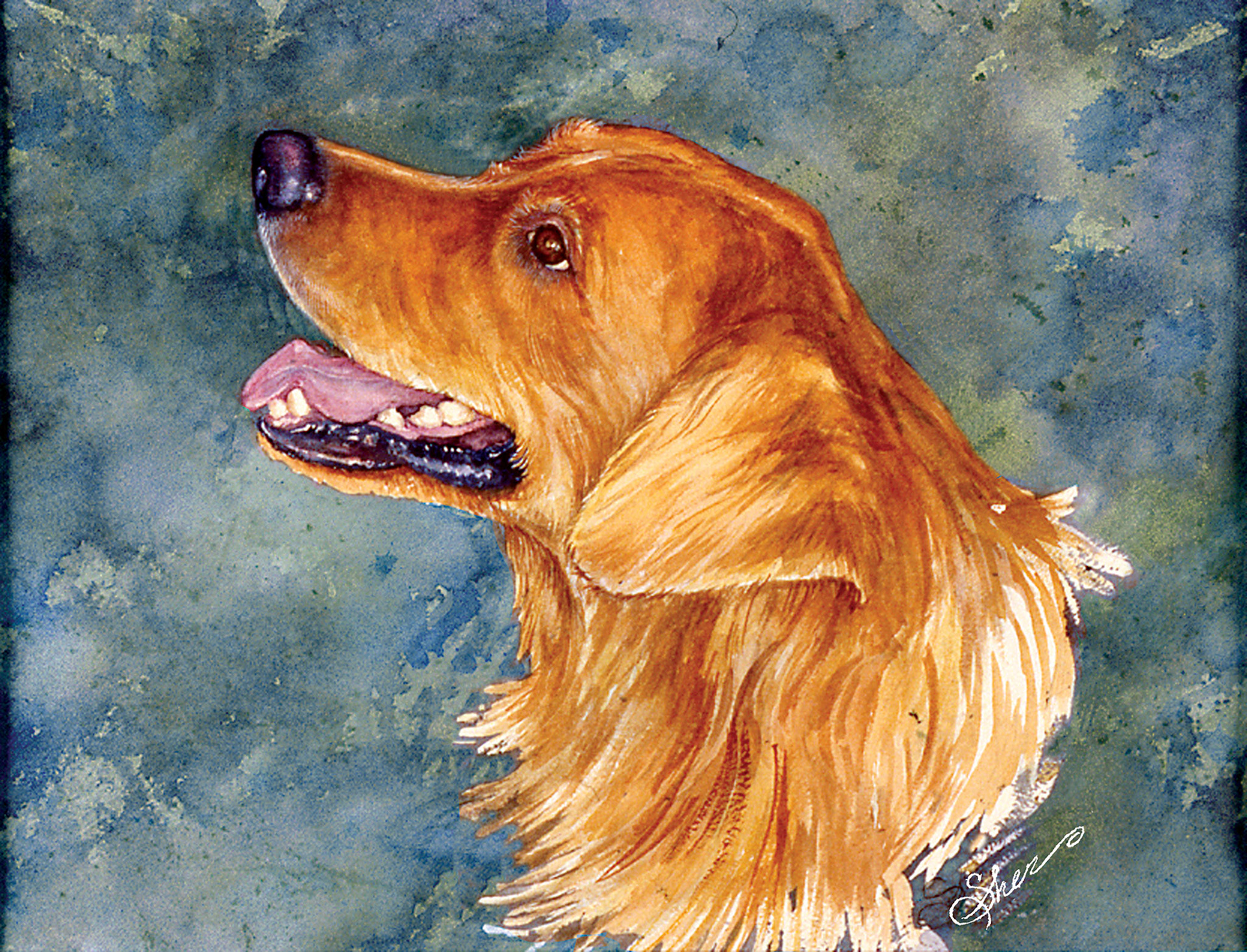 Golden Friend - Watercolor