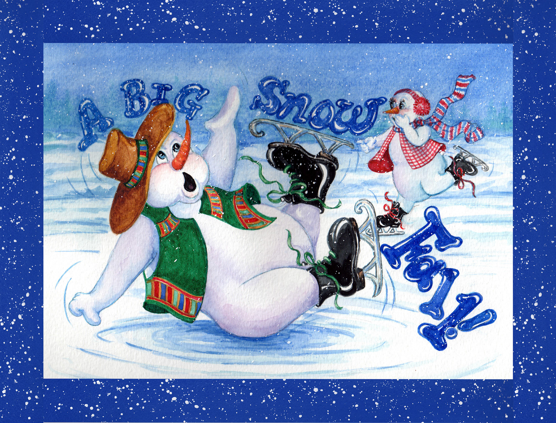 The Big Snowfall - Watercolor