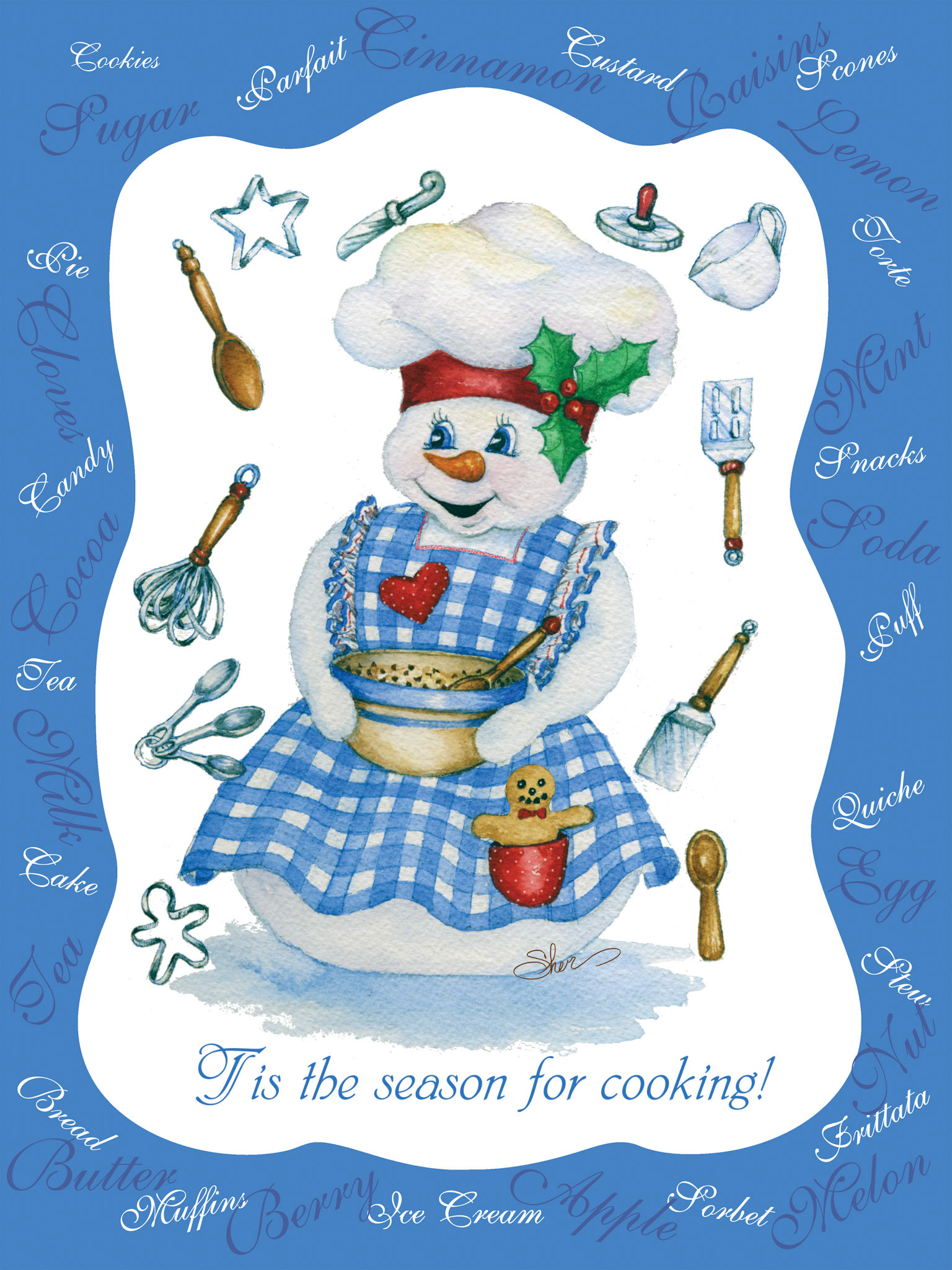 Snow Cook - Watercolor