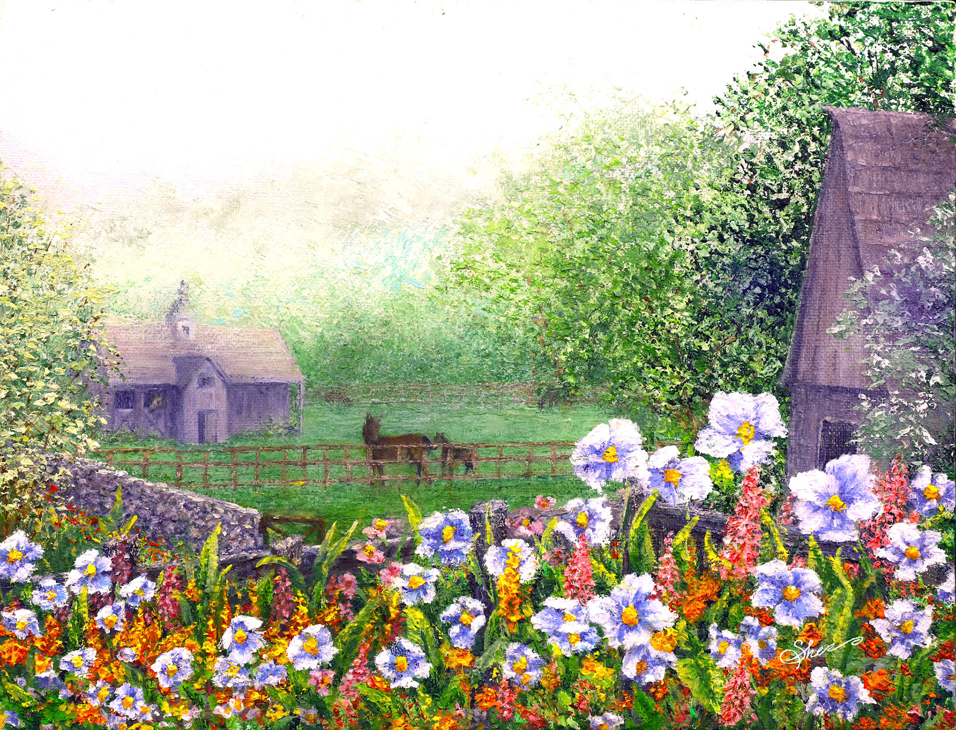 Morning Fog - Oil Painting