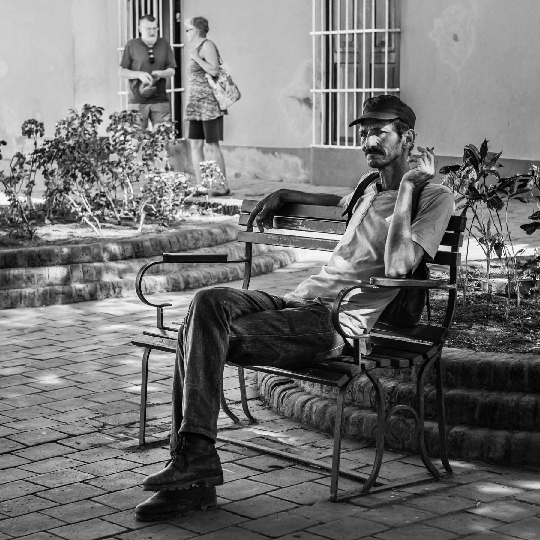 Sur une place de Trinidad