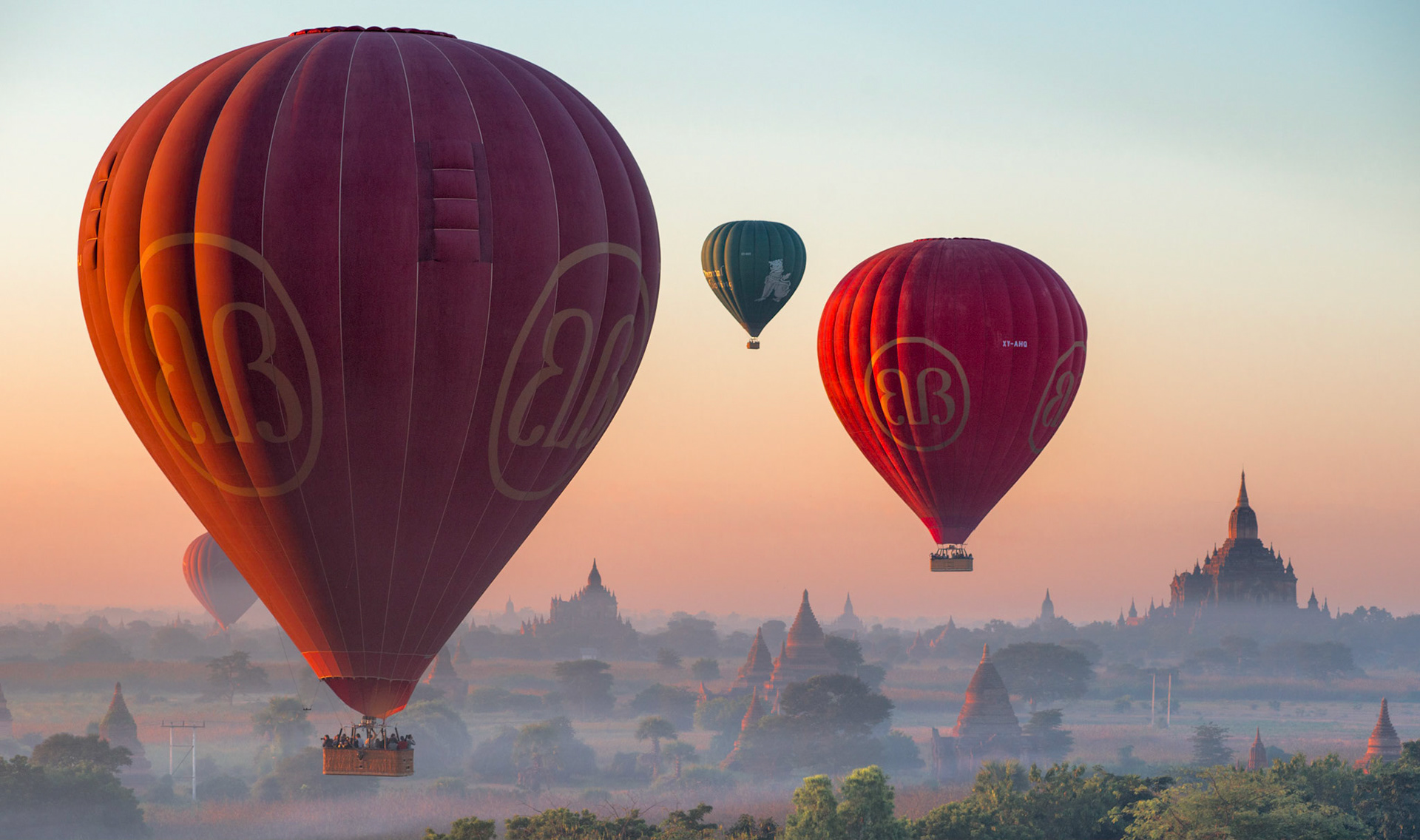 Ballons over Bagan, Myanmar