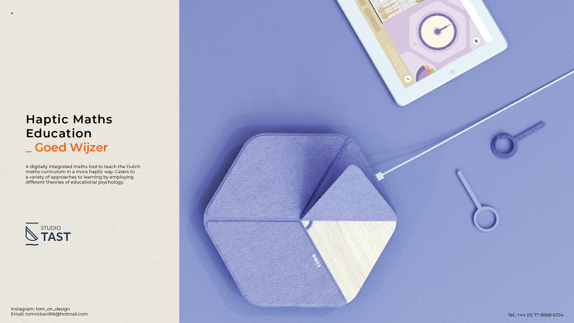 isometric keyshot render of the goed wijzer iot maths education tool for studio tast by tom Rickard