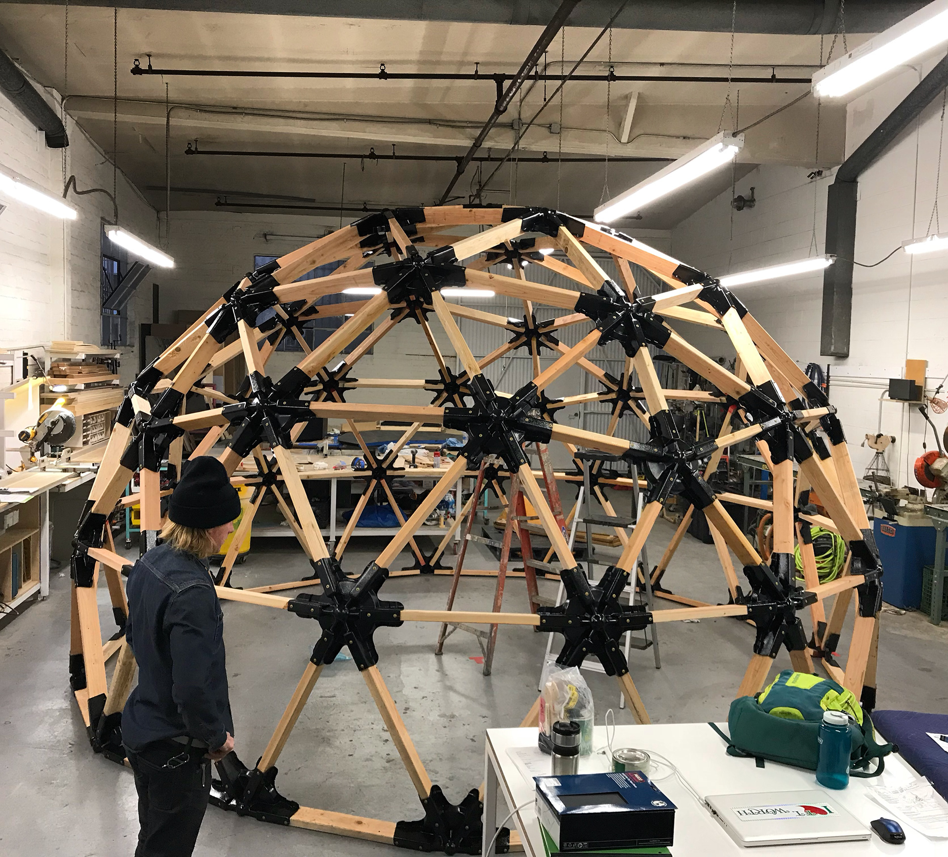 Dome fabrication at California CARTS.