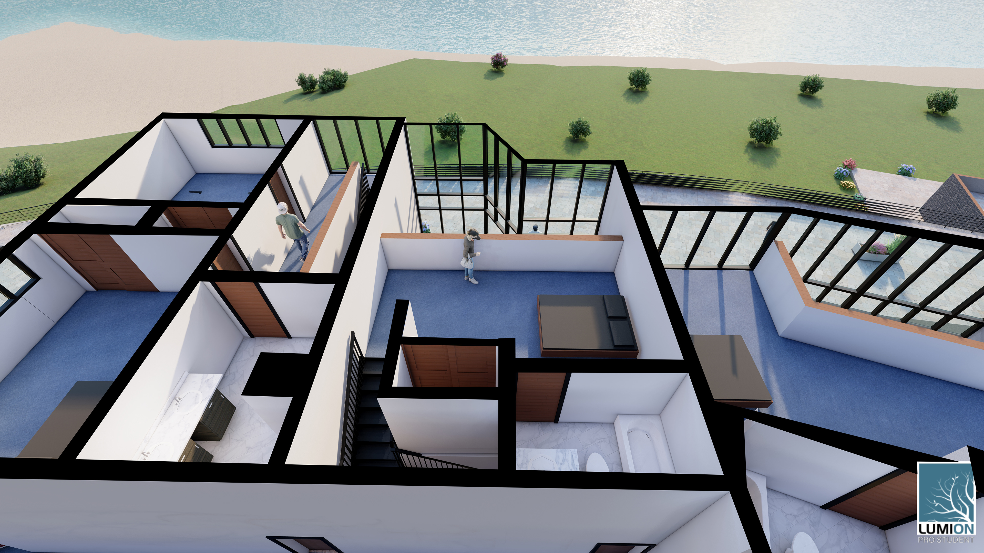 2nd Floor- Lofted Apt.