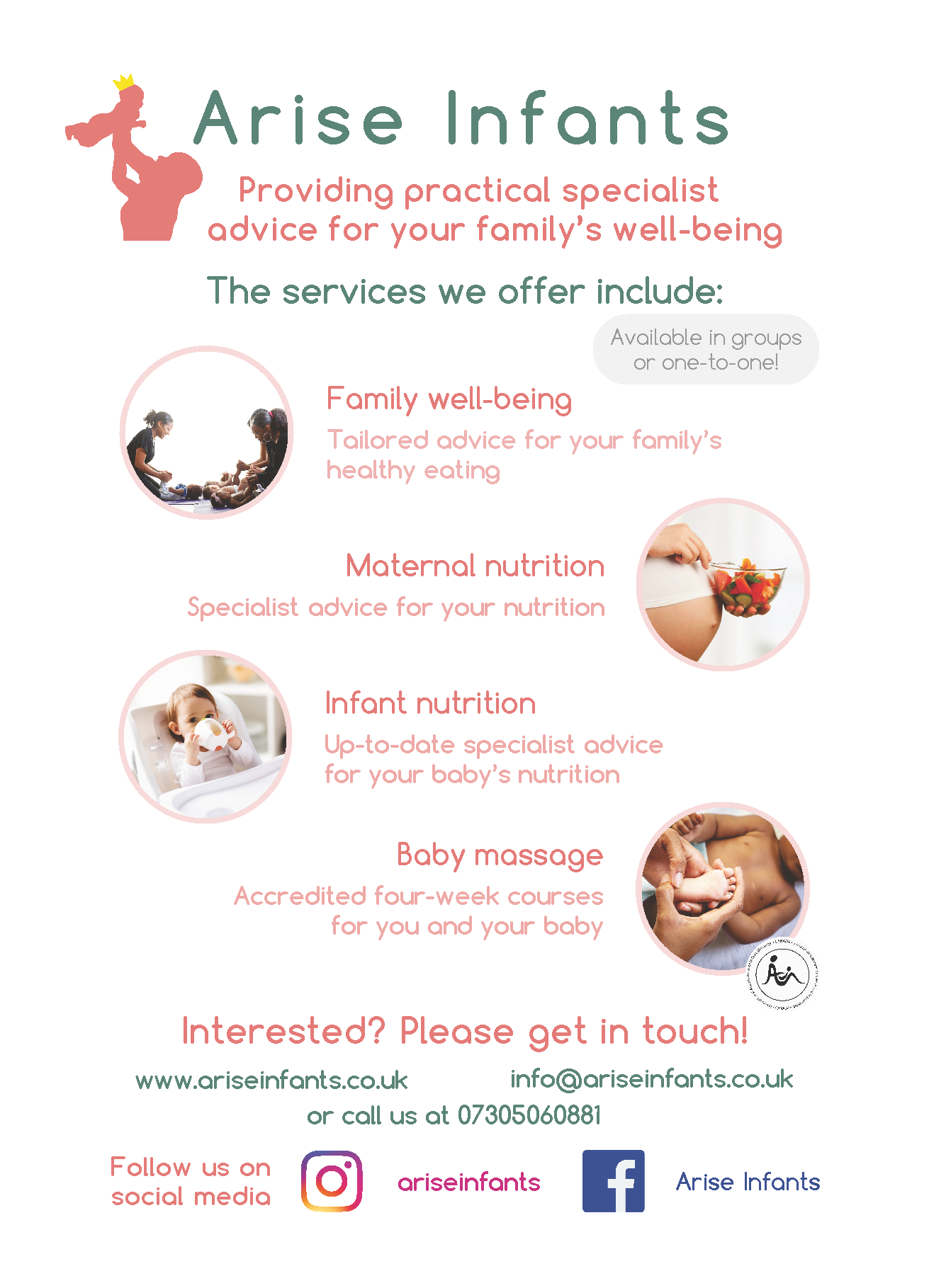 Leaflet Design for Arise Infants