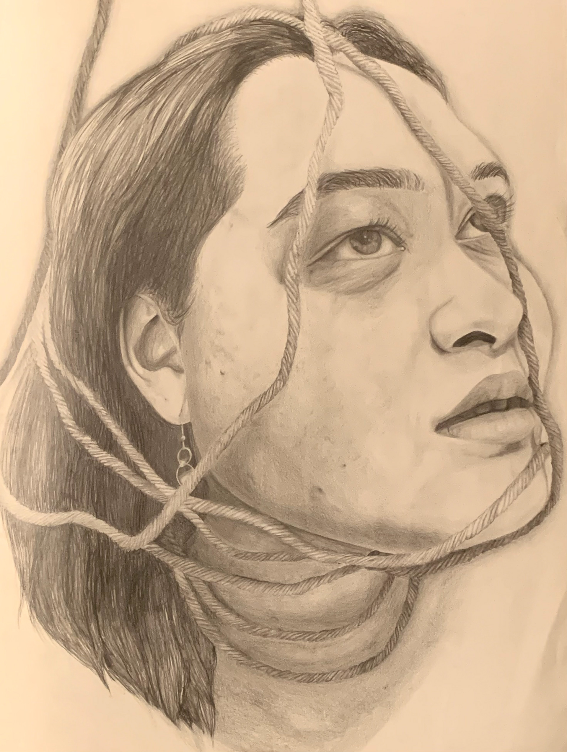 Sammy Minder, Strung, Drawing & Illustration, Beaumont School, Educator: Sally Hudak, Grade 11, Silver Key