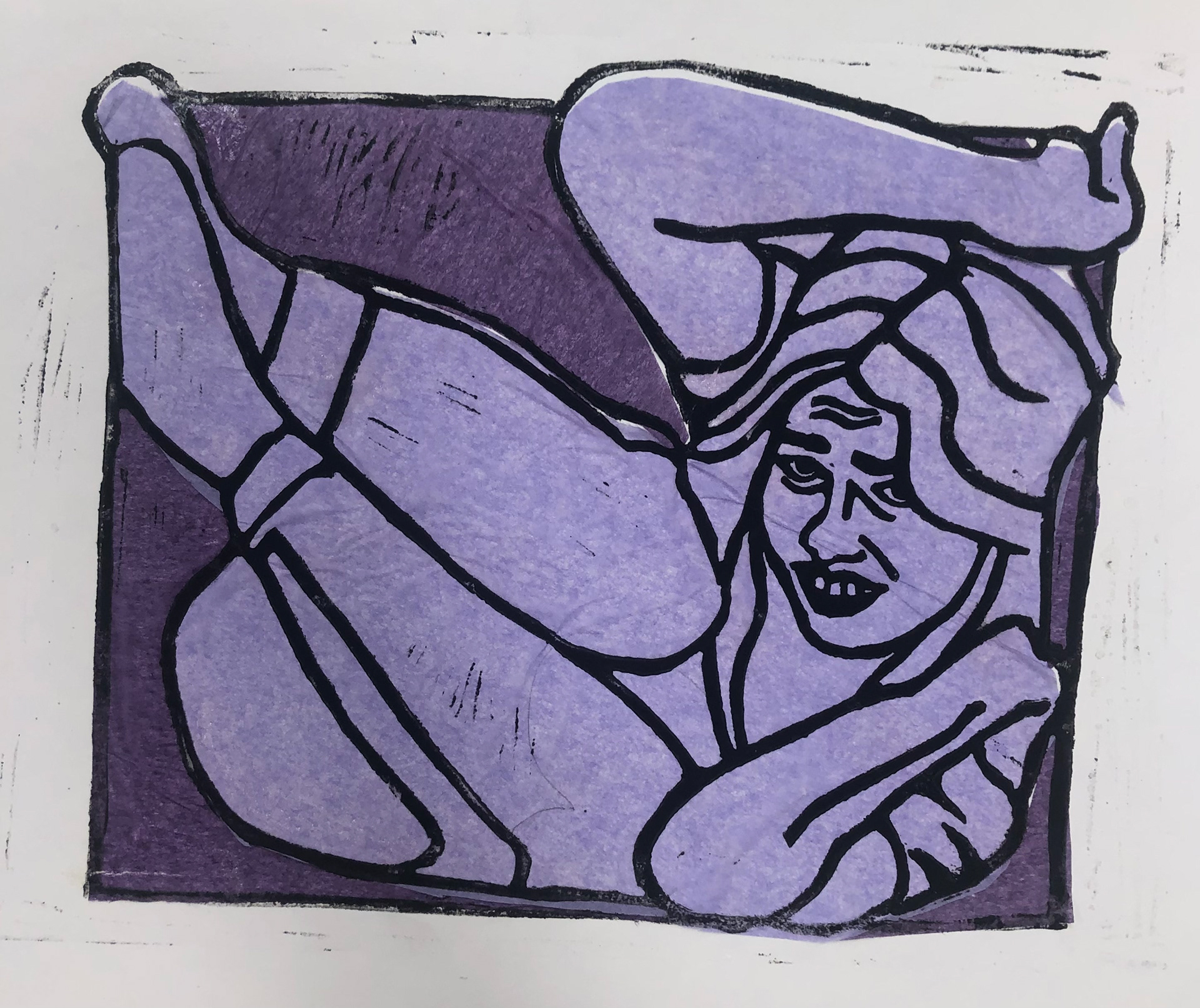 Lola Frenchko, Small Spaces, Printmaking, Mentor High School, Educator: Michelle Kane, Grade 12, Silver Key