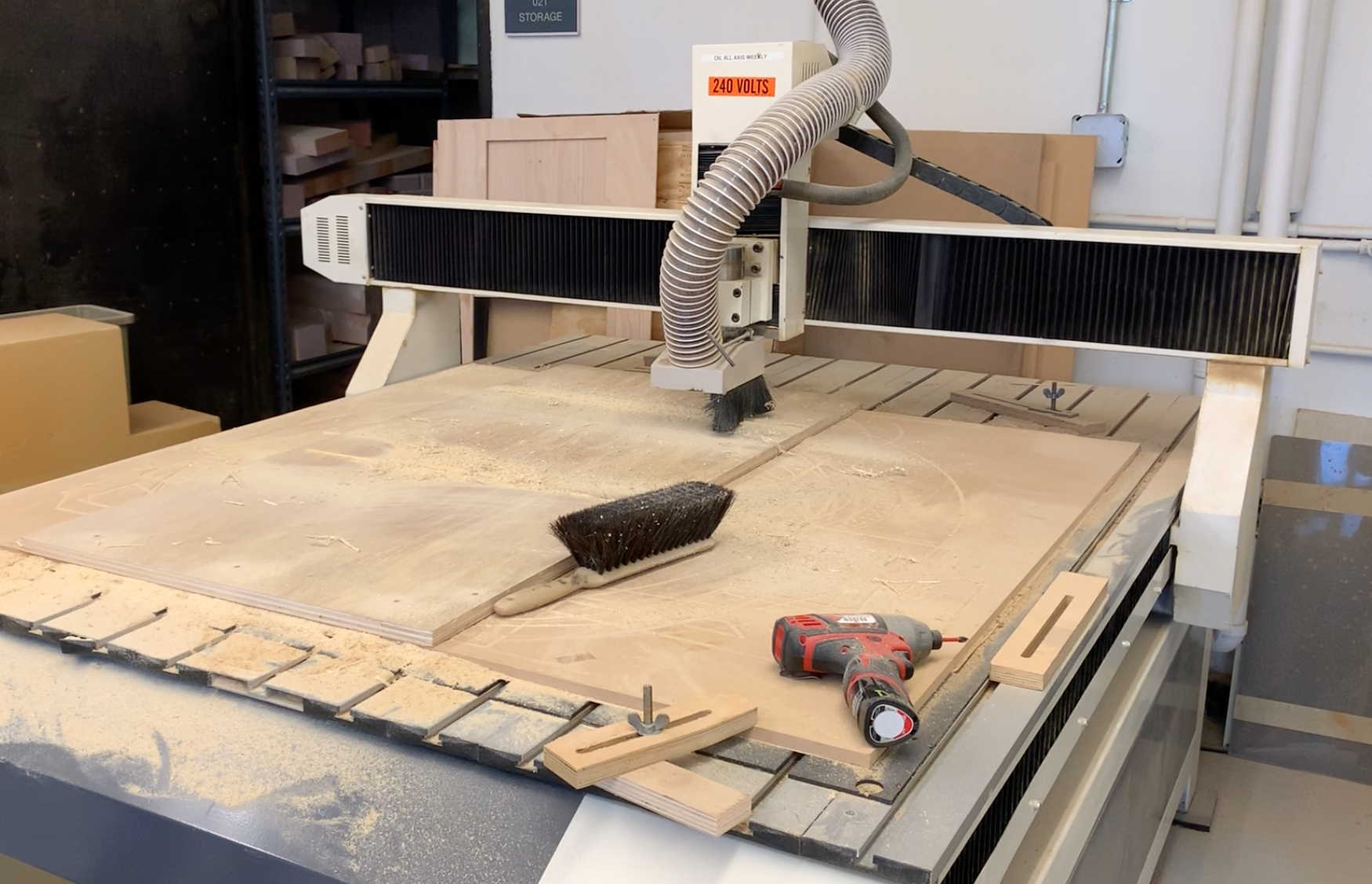 CNC'ing the outside panels