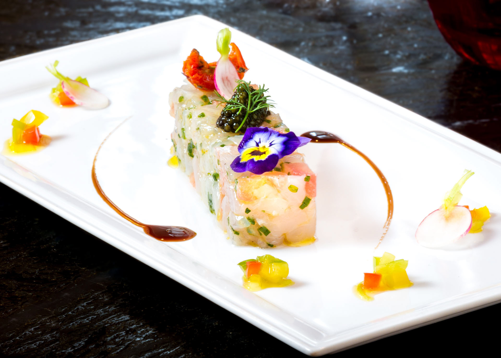 Plat froid- tartare recomposé