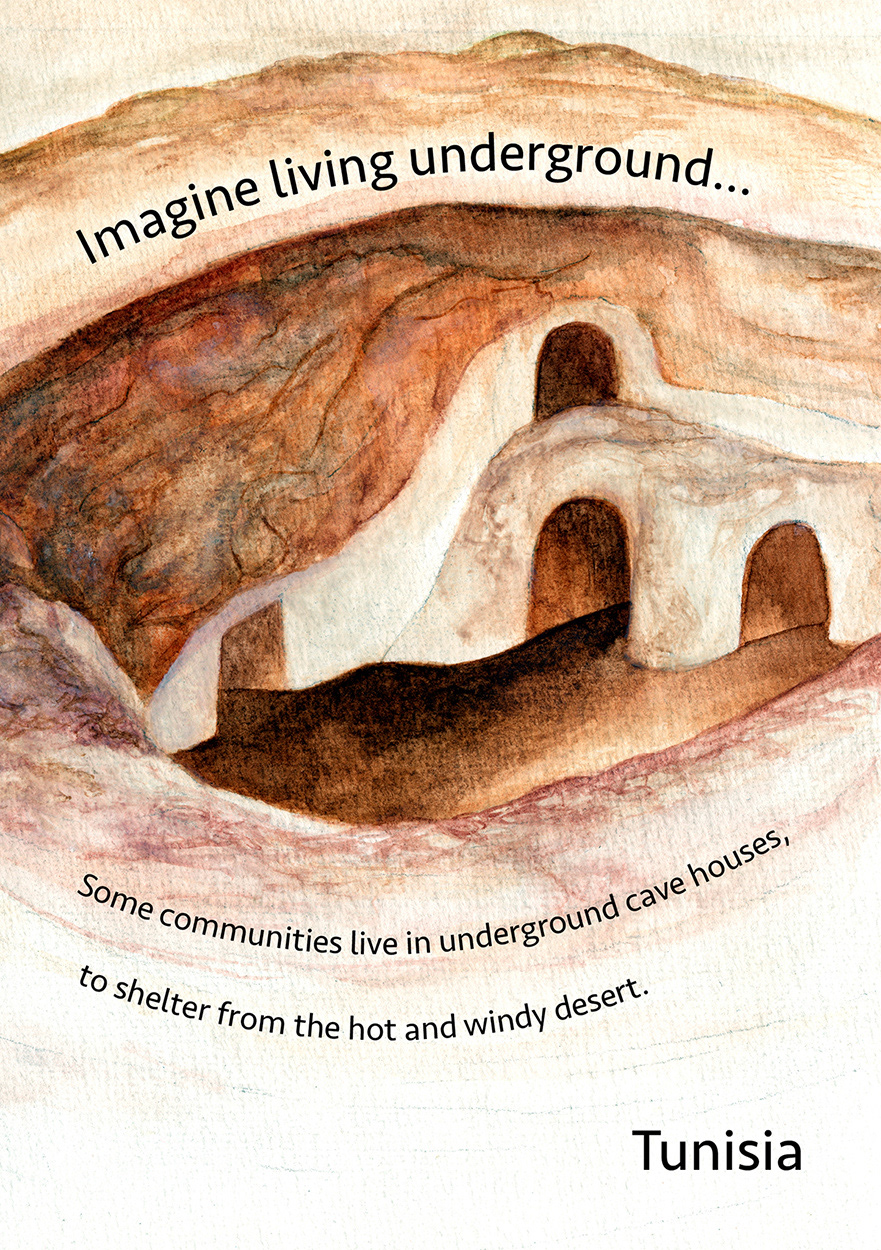 'Homes Around the World' Page Design