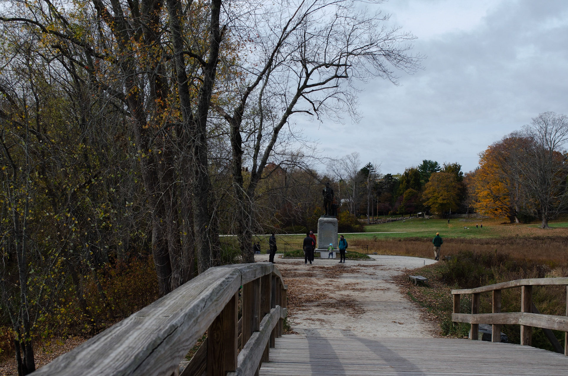 3. Monument off Concord Bridge on Sunday, October 25, 2020. Photo by Hannah Lee. 1/250 f8 iso 400