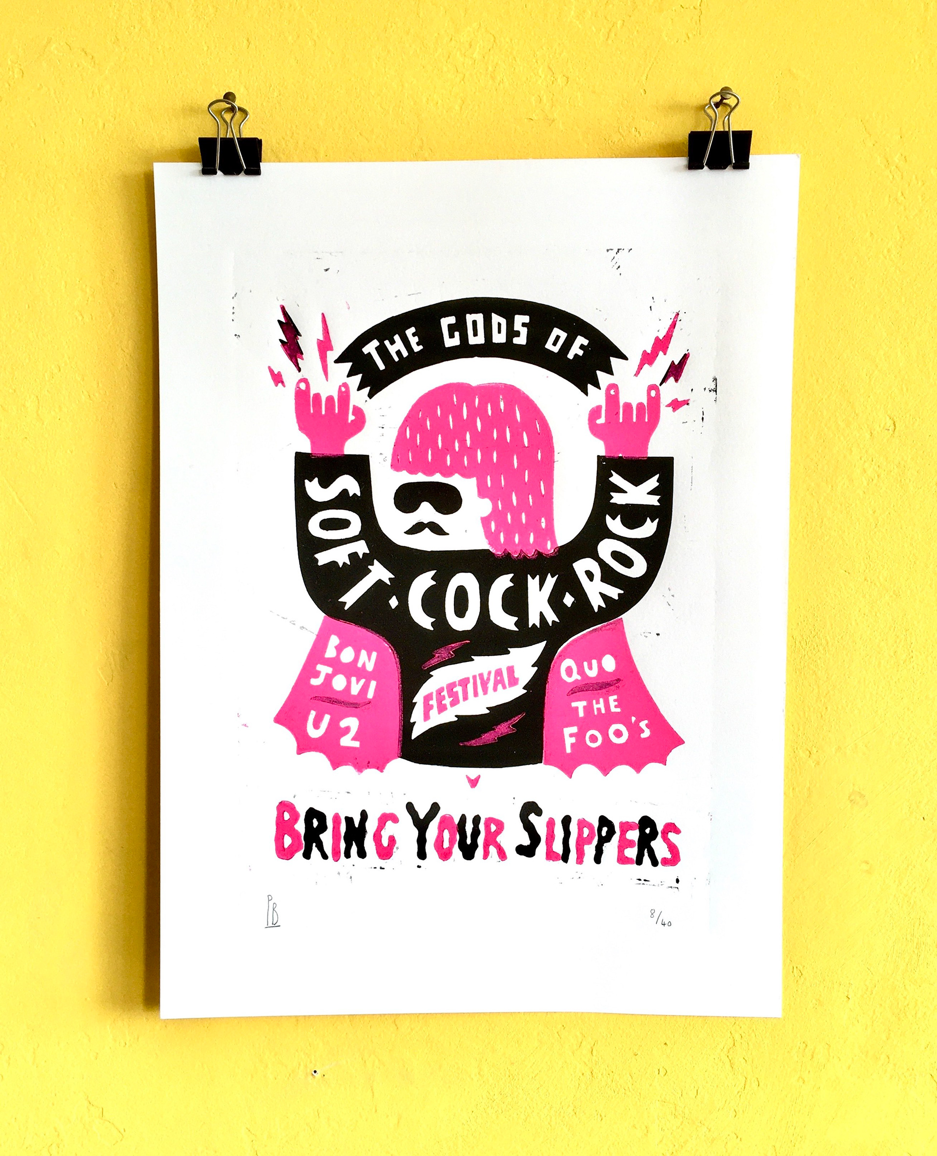 Lino Print - 37.6 x 27.6cm - £20 + p£p