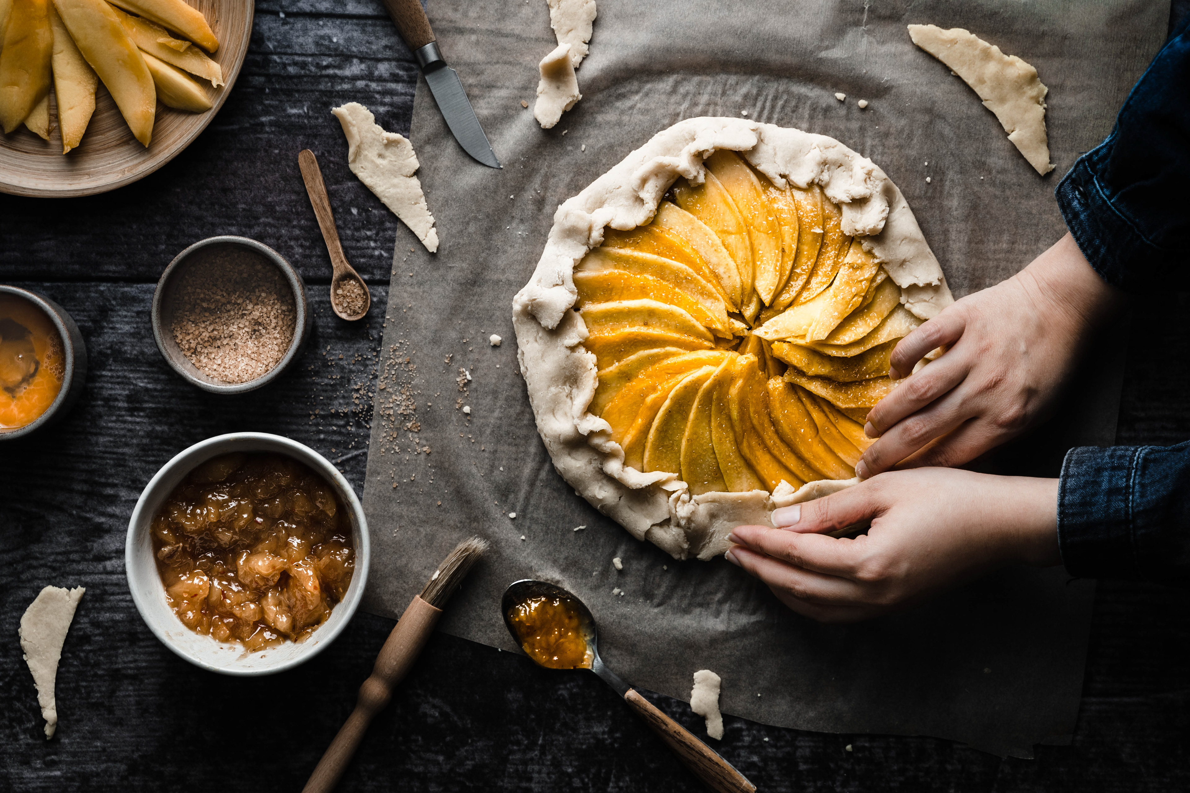 In the middle of Baking