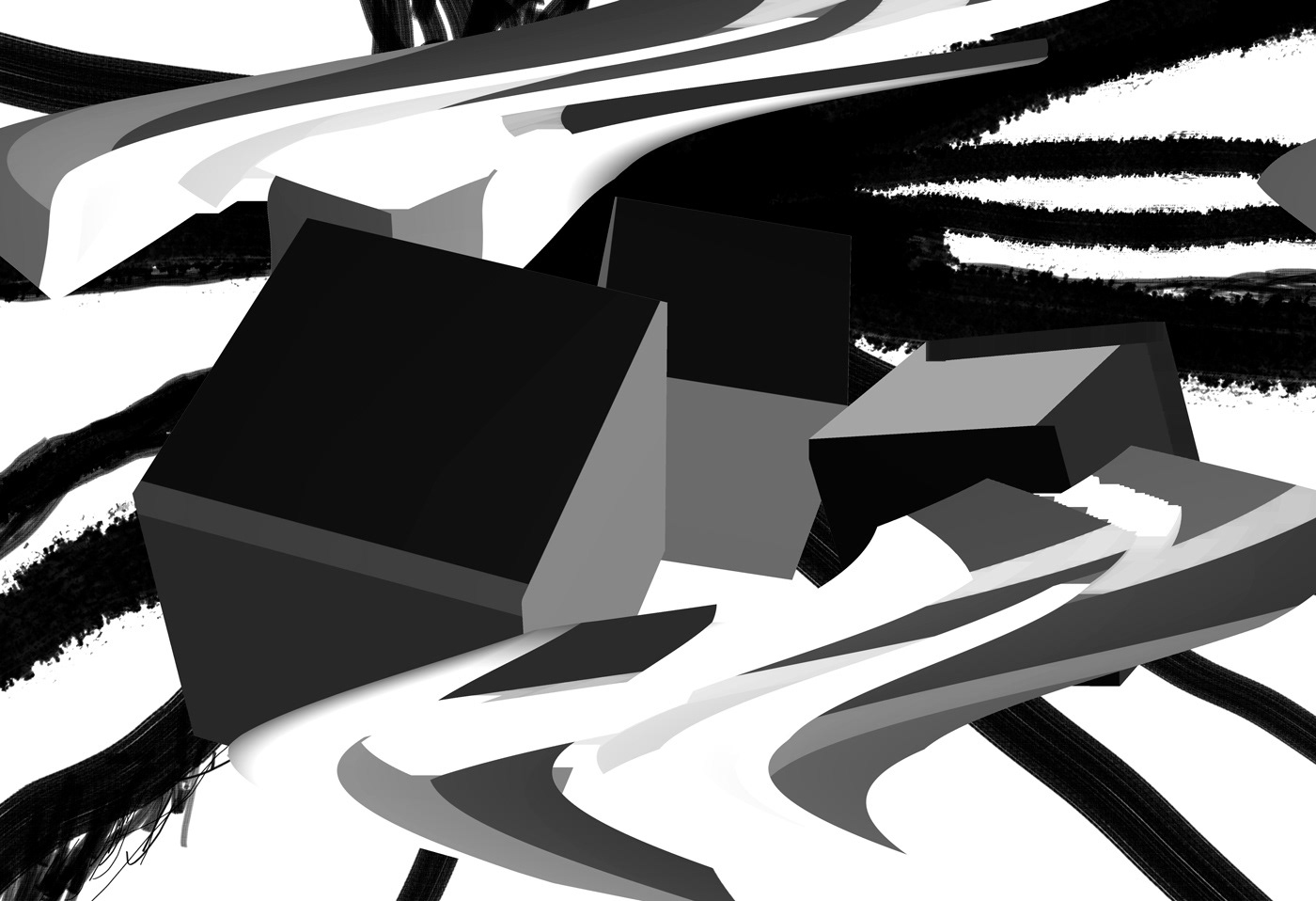 Monochrome art by Modern Human