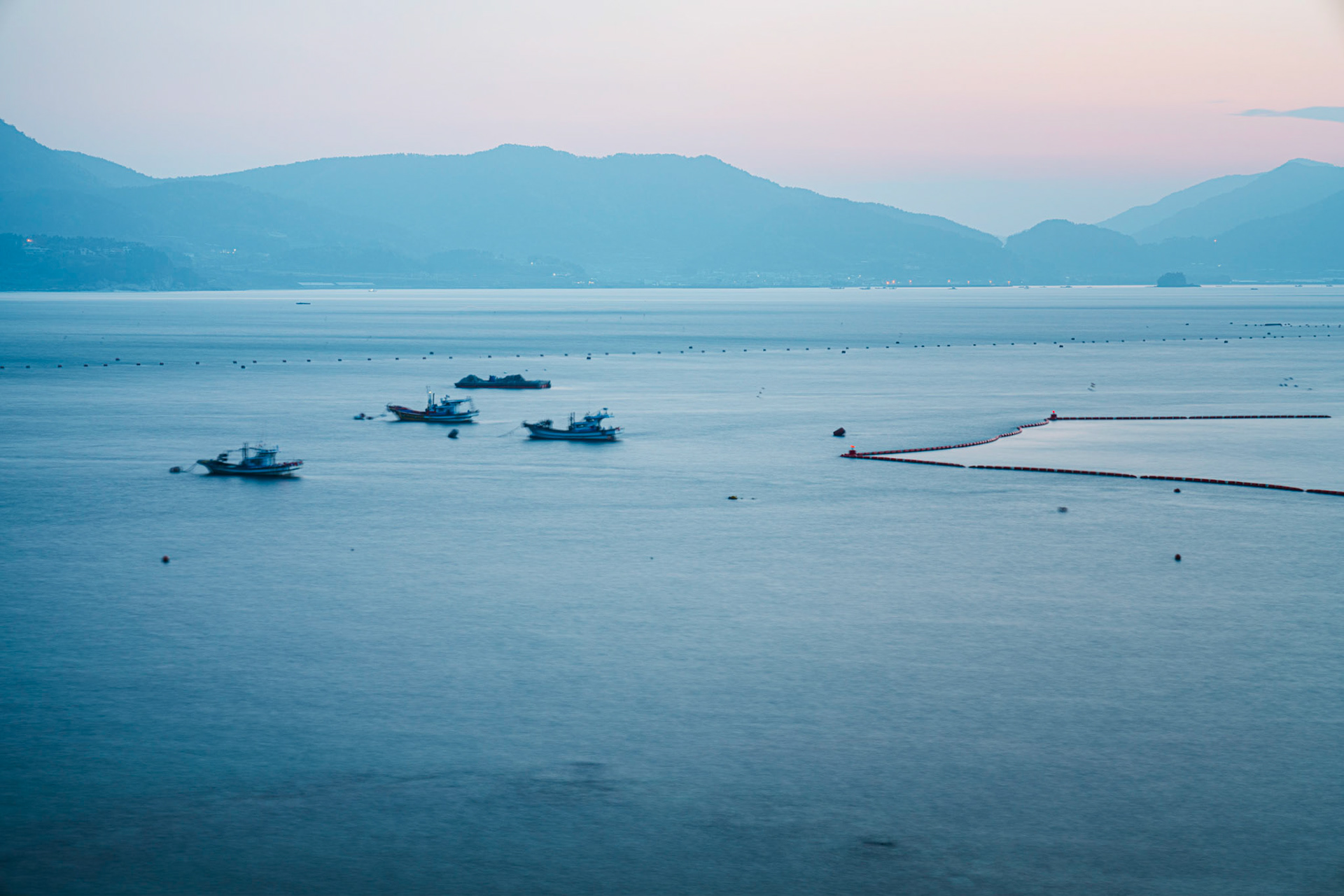 Gacheon Village, South Korea - 18 APRIL 2020: Namhae is a beautiful coastal area of Korea along the southern Coast. Gacheon Village is famous for its terraced Darengi Rice Paddies.