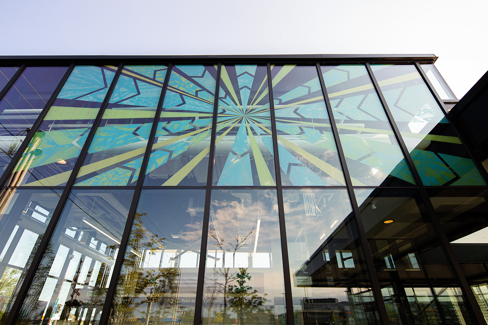 Œuvre De verts et de vents, gare Vaudreuil, Vaudreuil-Dorion